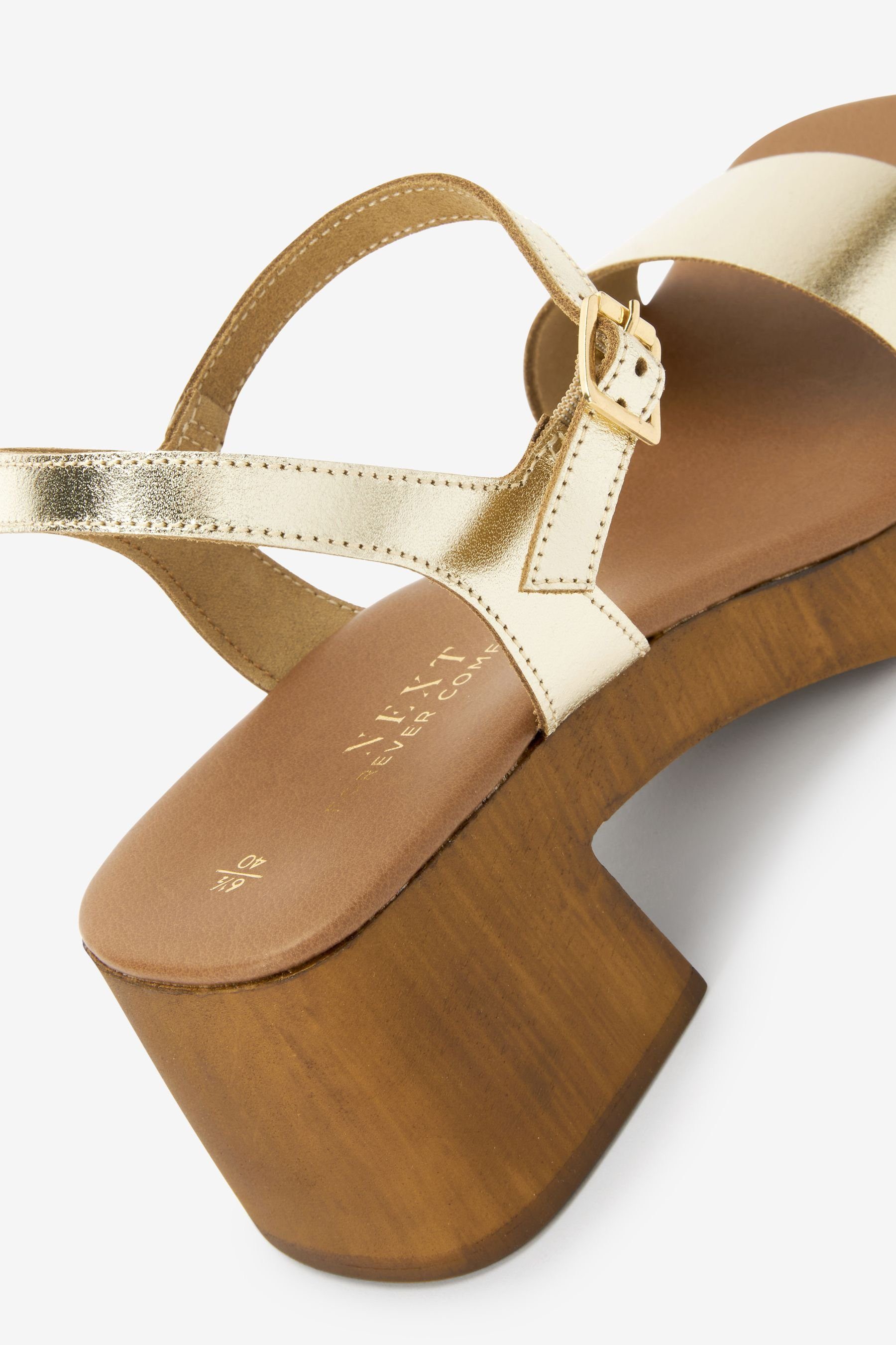 Schuhe Sandaletten Next Forever-Komfort 2-teilige Clogs mit Absatz Sandalette