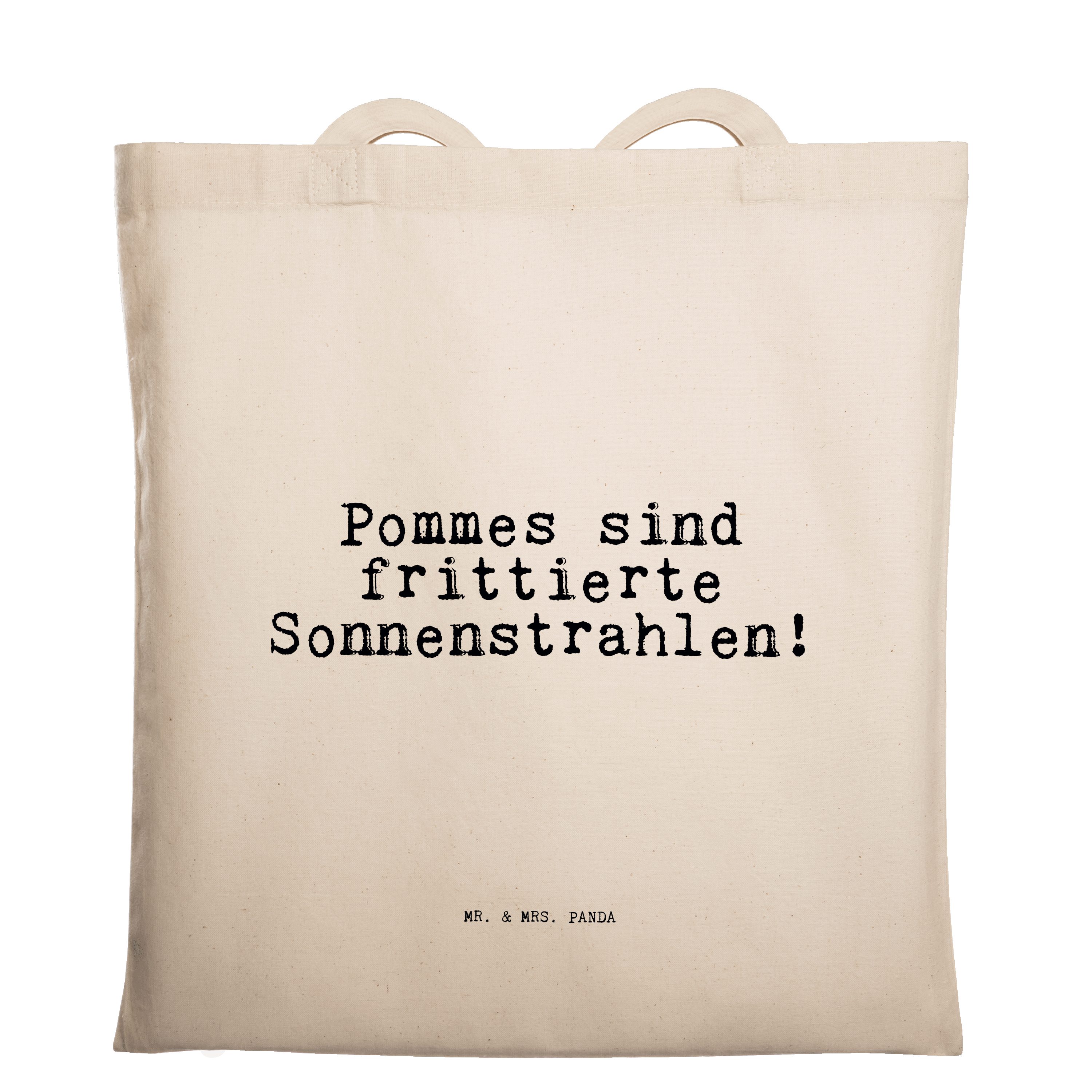 Mr. & Mrs. Panda Tragetasche »Pommes sind frittierte Sonnenstrahlen