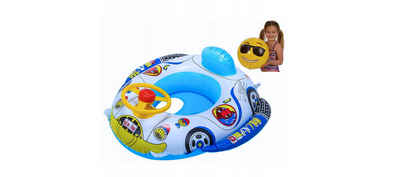 Festivalartikel Schwimmhilfe Aufblasbares Kinderboot mit Lenkrad und Ball (1-tlg), Spaß im Wasser für Kinder bis 6 Jahre!