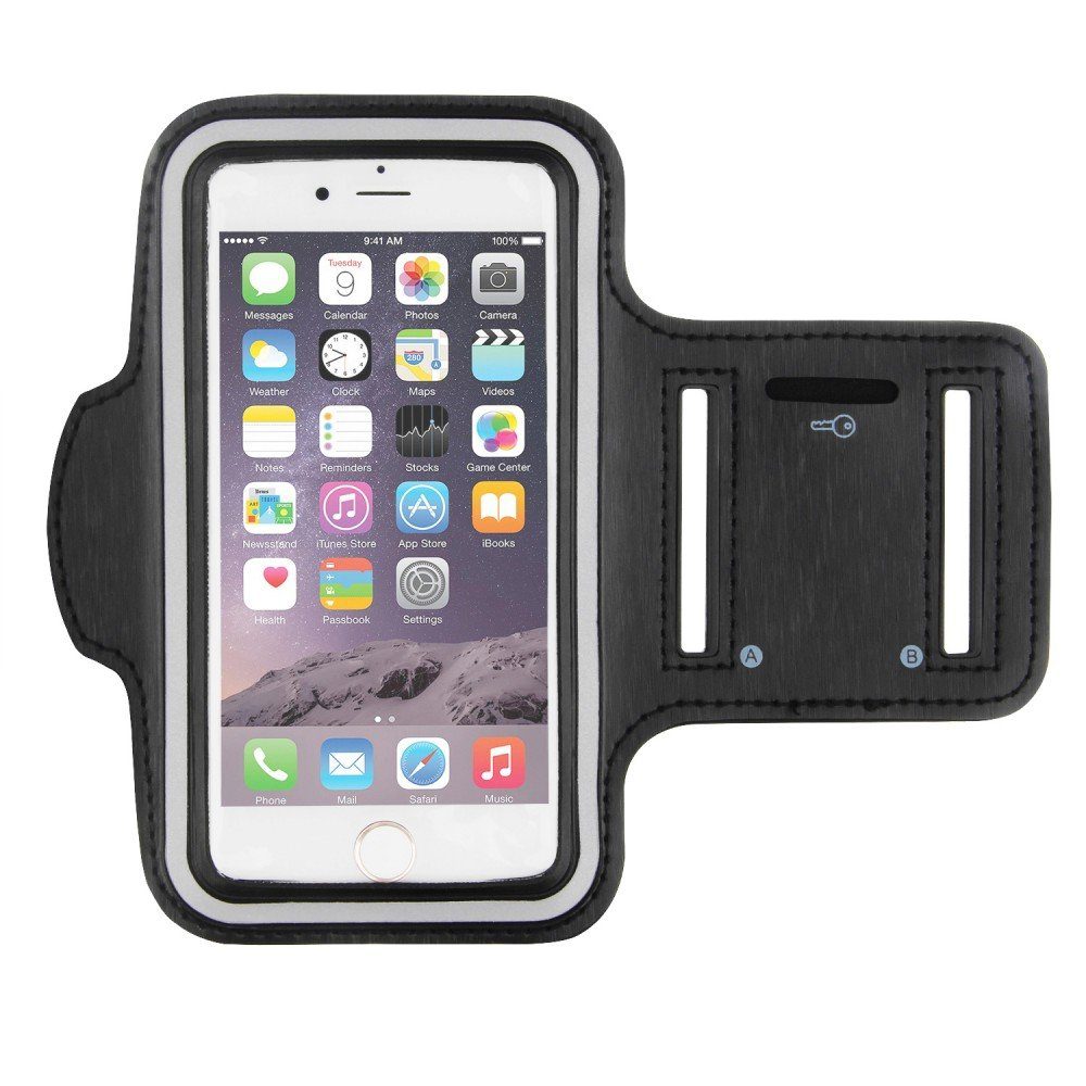Fitness CoverKingz Armband Handyhülle Schlüsselfach Plus Sport für Handyhülle Schutztasche 7/8 iPhone Schutzhülle Hülle Apple Jogging, Etui Jogging Sportarmband