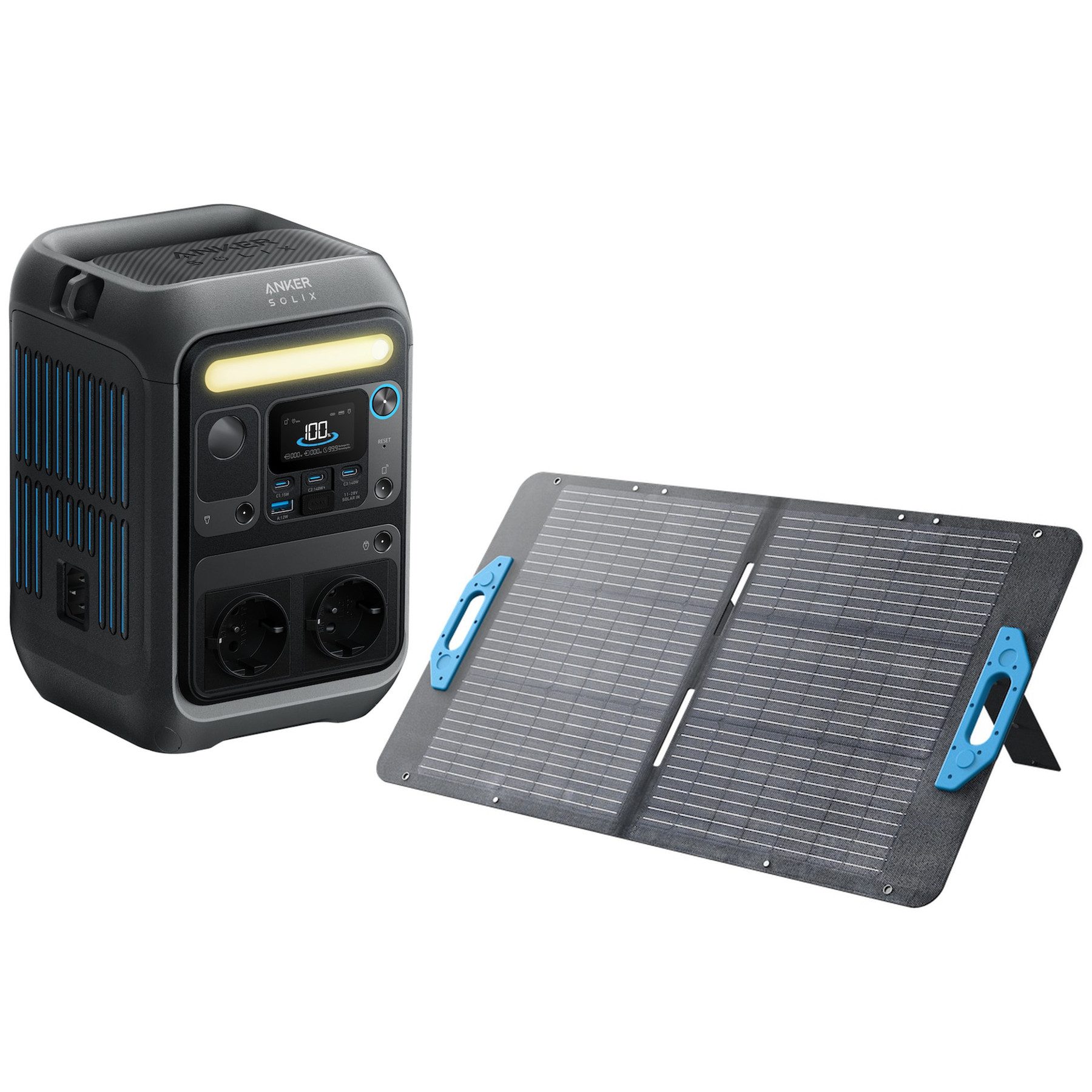 Anker ANKER Powerstation C 300 X + ANKER Solarpanel 100W Energiestation