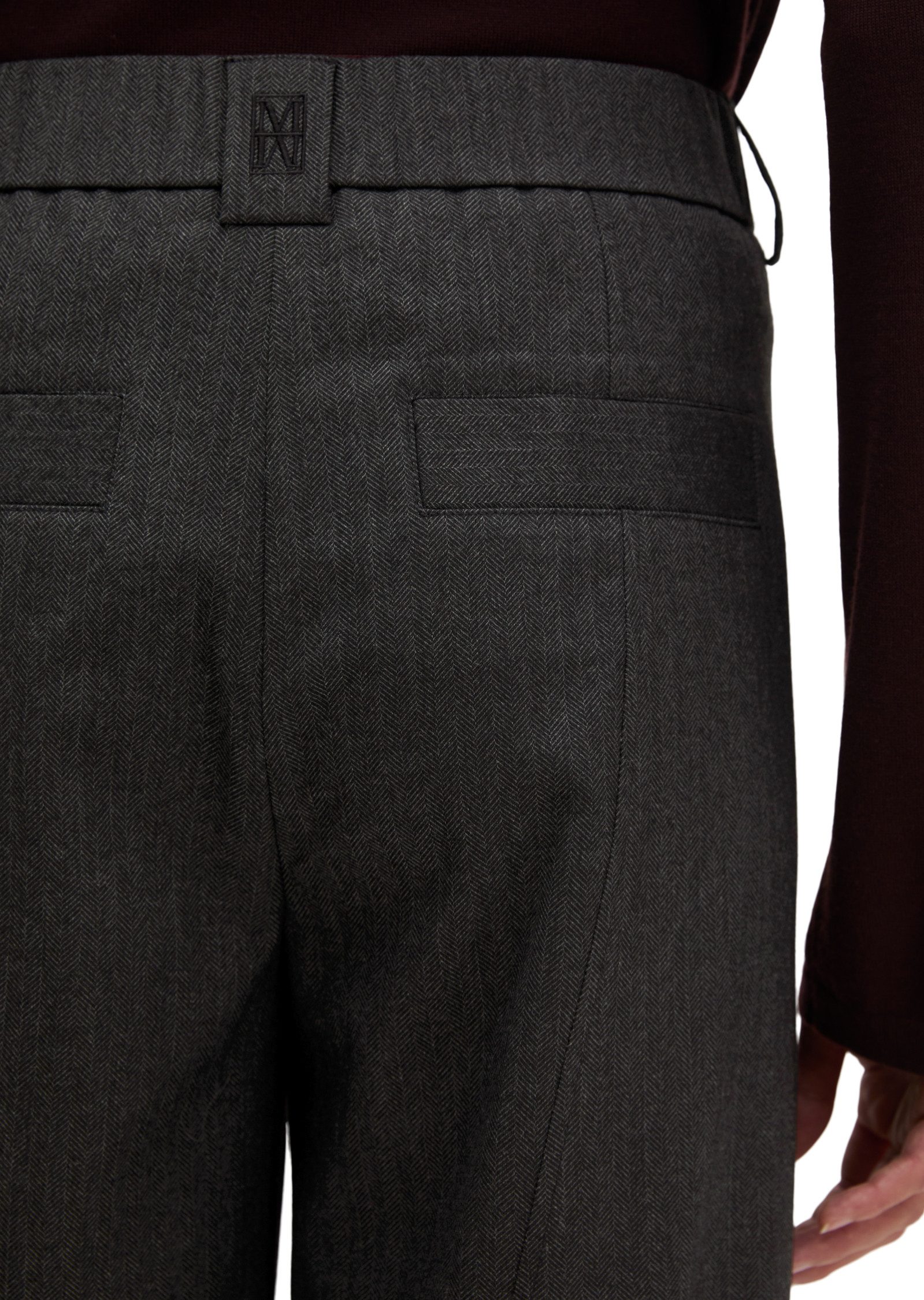 Marc O'Polo Stoffhose MINU BARREL in Woll-Optik, Barrel Fit – Bild 3 von 5