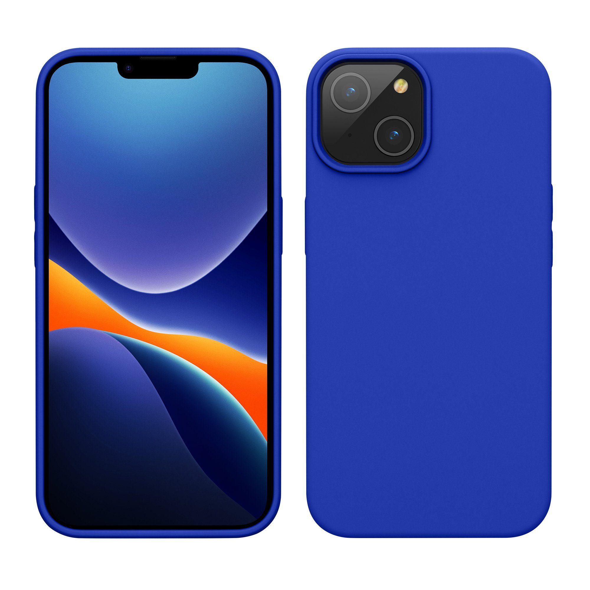 kwmobile Handyhülle Hülle für Apple iPhone 14, Hülle Silikon gummiert - Handyhülle - Handy Case Cover