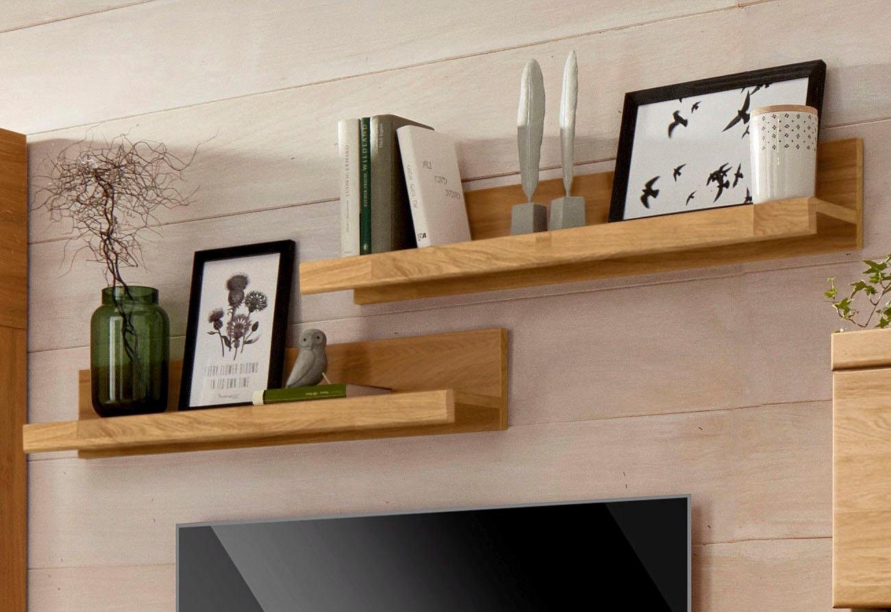 Home affaire Wandregal Ribe,2er Set,teilmassiv mit massiver Ablagefläche, B günstig online kaufen