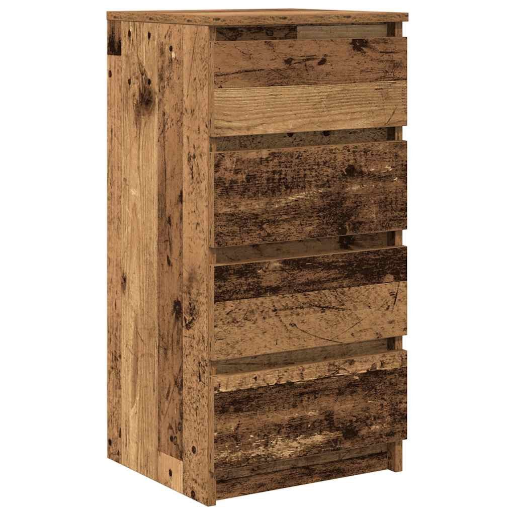 vidaXL Sideboard Sideboard Altholz-Optik 37,5x35x76 cm Holzwerkstoff (1 St)