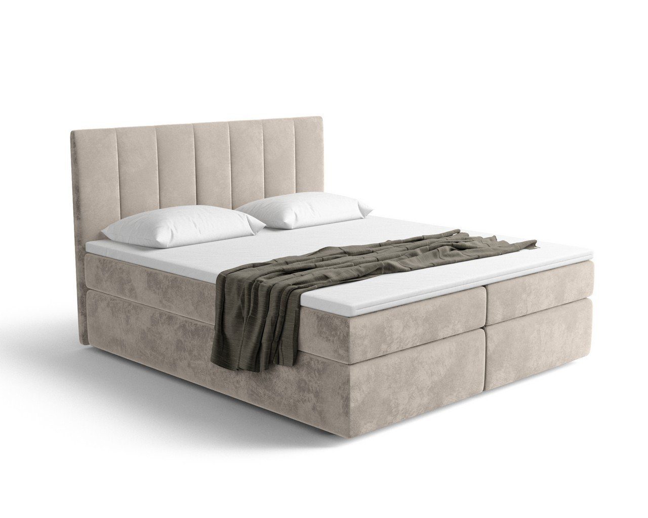 Sofa Dreams Boxspringbett Bellavista (Designerbett Bett, inklusive Topper und Matratze), mit Bettkasten, viele Stoffe und Farben, alle Größen