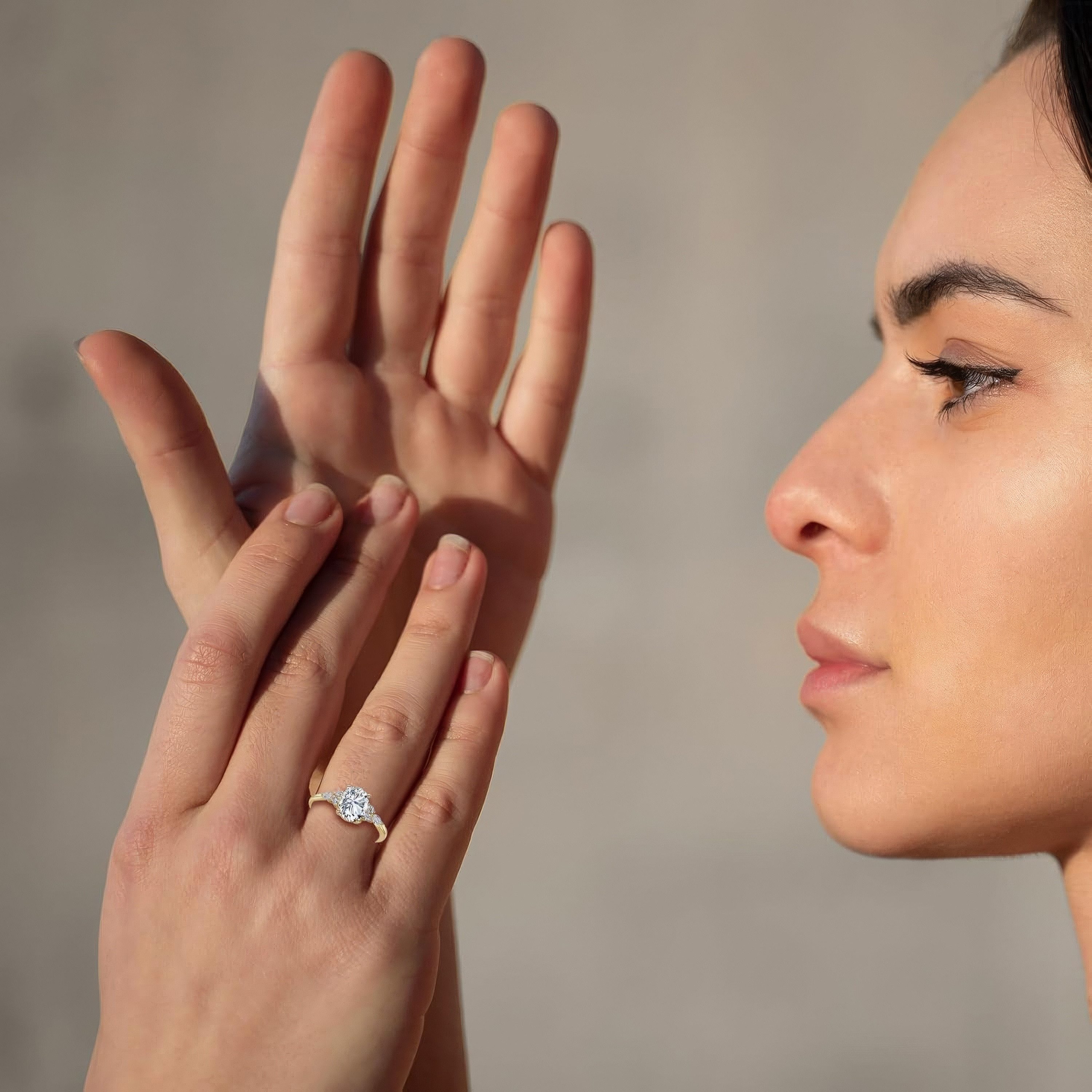 Jumpeak Diamantring Diamantring, 1,5ct-2ct 14K Gold-Diamantring, Ehering,engagement ring, 1.5CT d Vs1 2ex,valentinstag geschenk für sie,mutter tochter geschenk