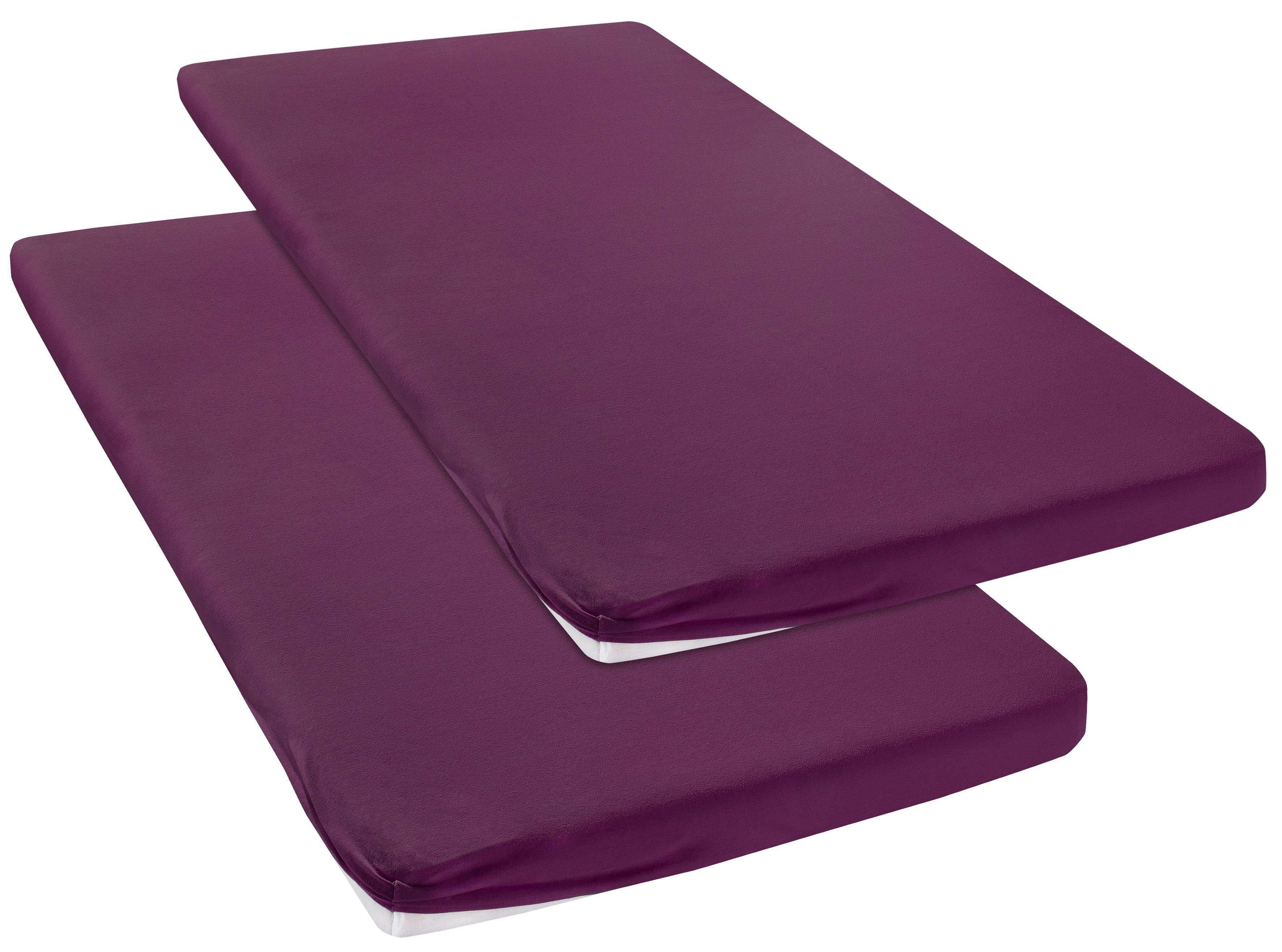 Spannbettlaken Litschi in Gr. 90x200, 140x200 oder 180x200 cm, für Topper