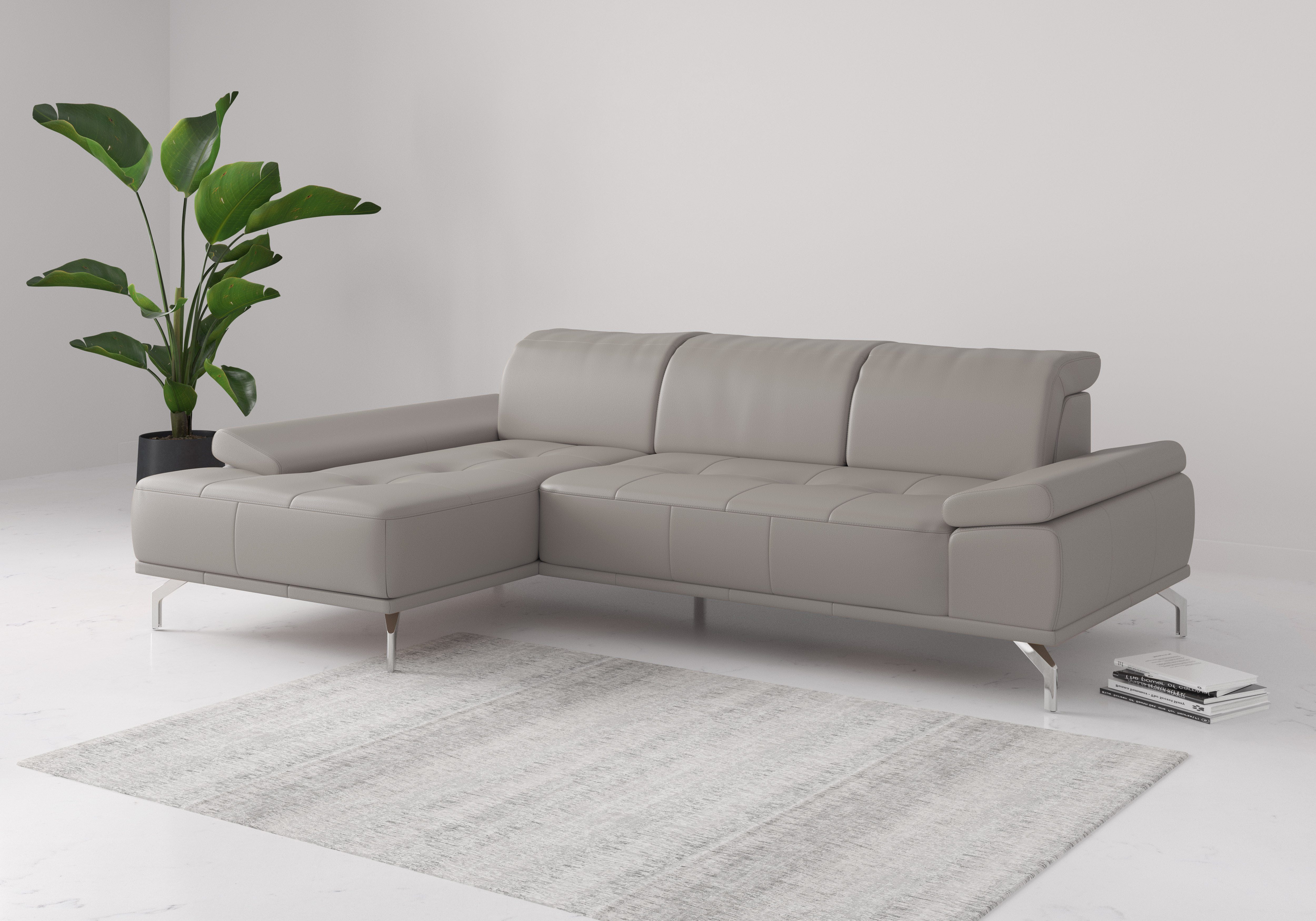 Places of Style Ecksofa "Caluna", Inkl.Sitztiefenverstellung, wahlweise mit günstig online kaufen