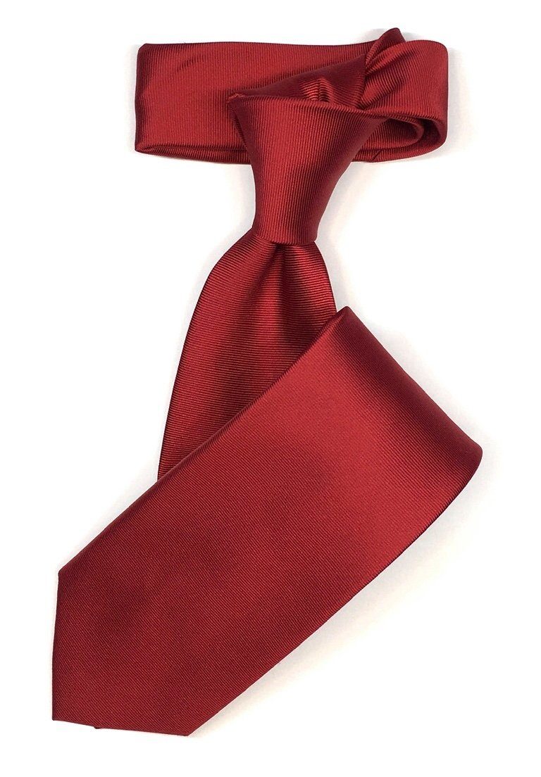 Seidenfalter Krawatte Seidenfalter 6cm Uni Krawatte Rot