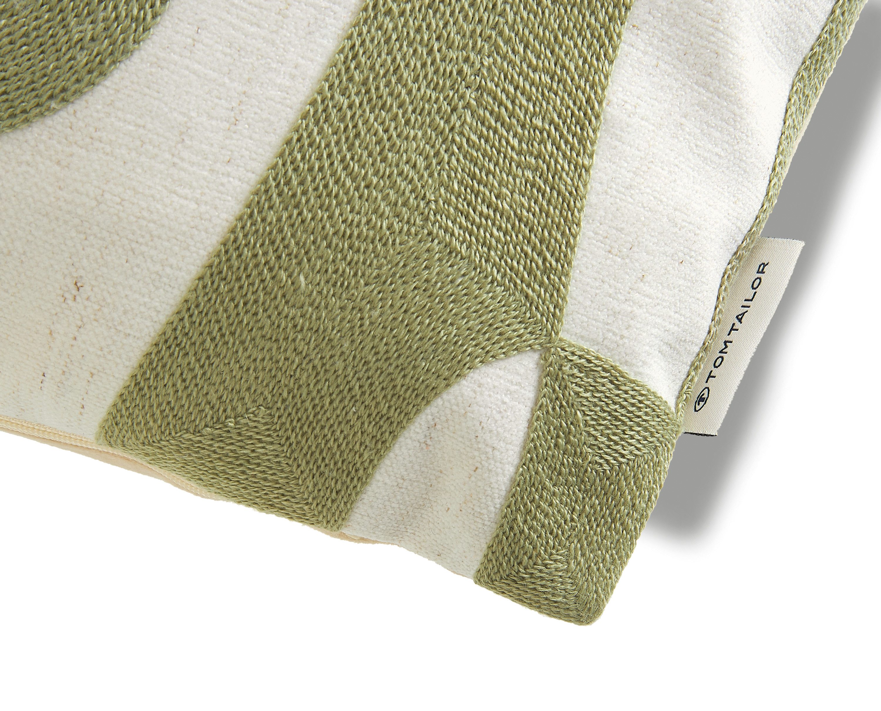 TOM TAILOR HOME Dekokissen Organical, bestickt