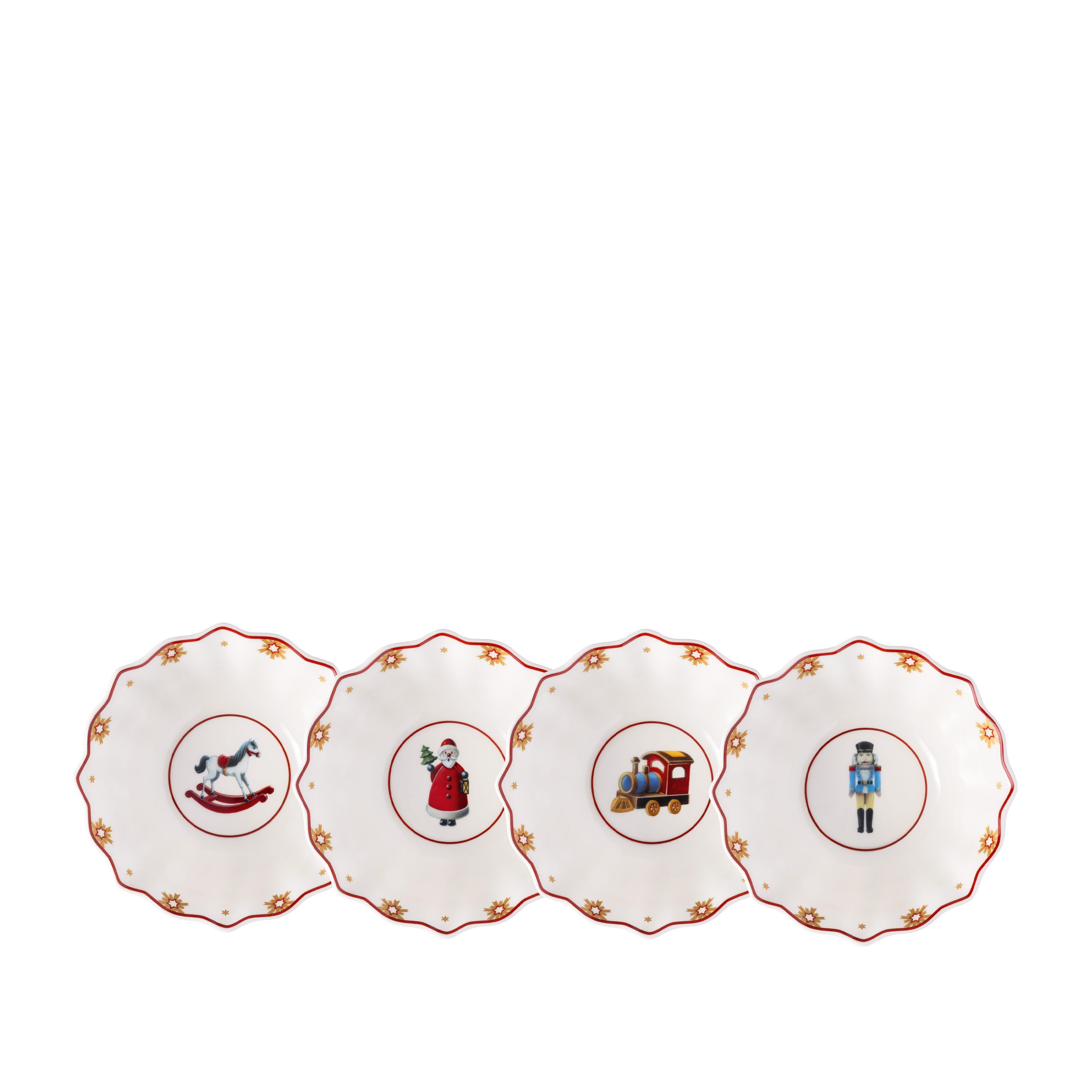 Villeroy & Boch Schale Toy's Delight Jubiläums-Schalen Set 4tlg. 15x15x6cm, Porzellan, (Set, 4-tlg), Premium Porzellan