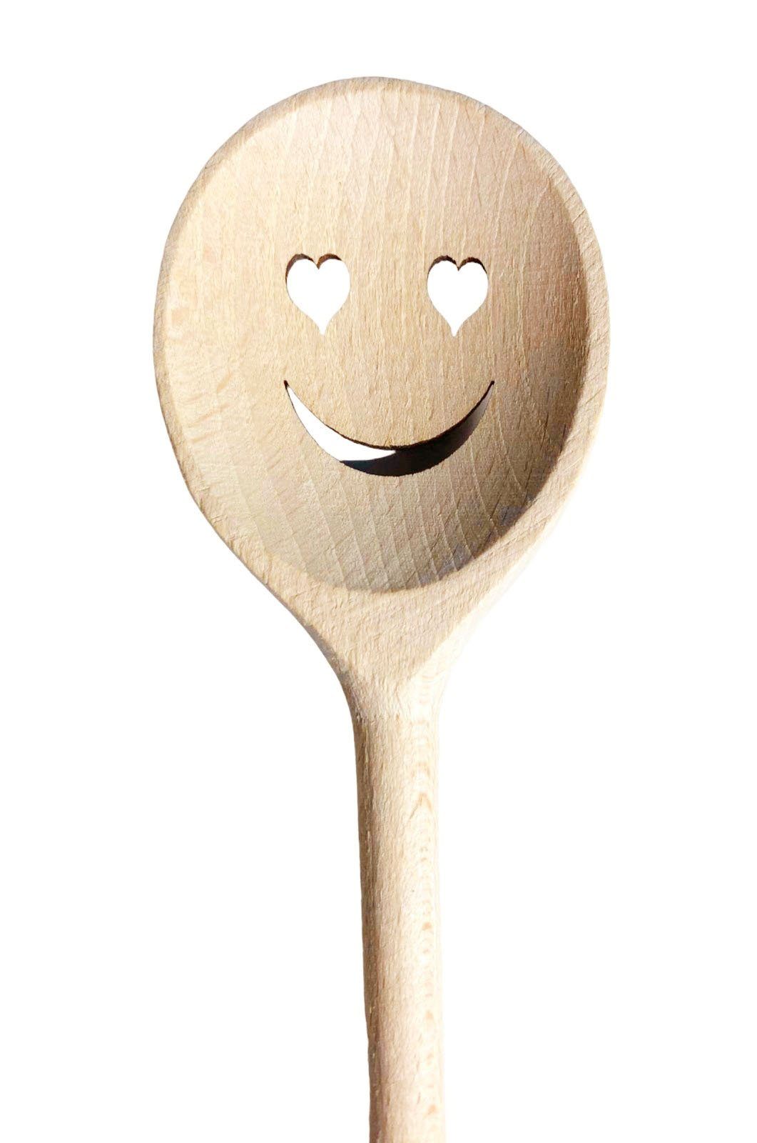 BEAZZ Kochbesteck-Set Kochlöffel Set Holz Holzlöffel Servierlöffel Buche (Set, 3-tlg), Buche unbehandelt, Made in Germany