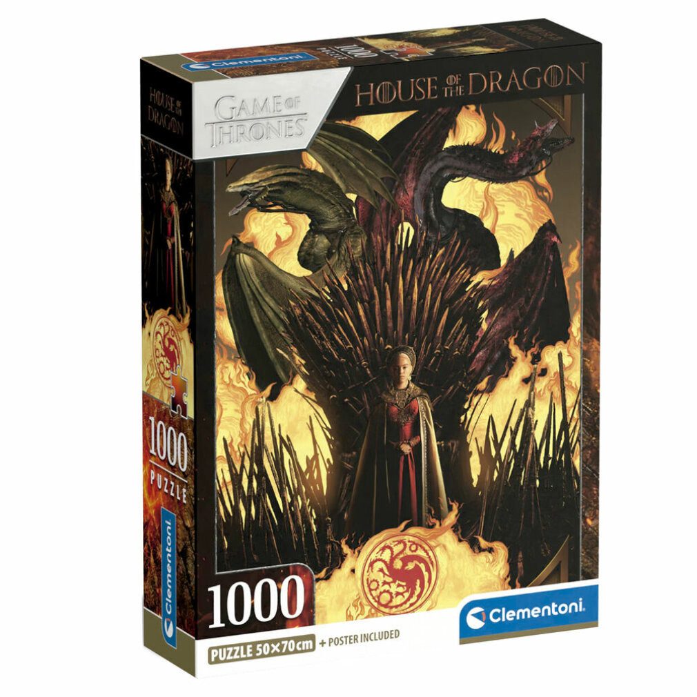 Clementoni® Puzzle Puzzle La Casa del Dragon 1000pzs, Puzzleteile