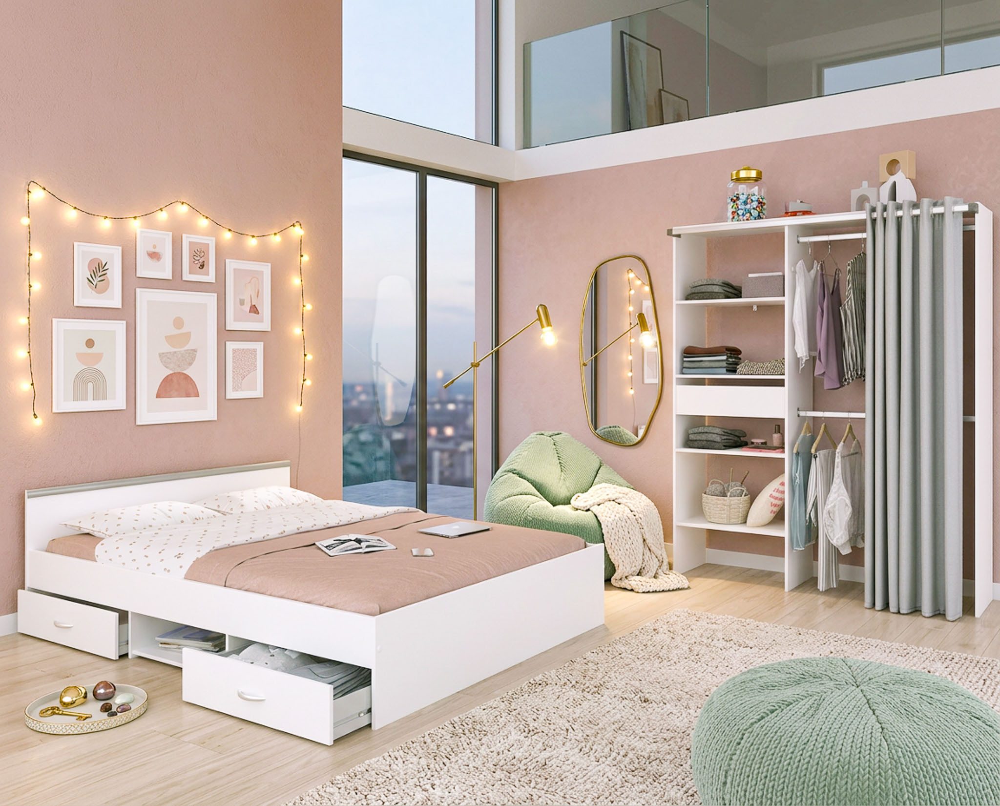 Parisot Jugendzimmer-Set Parisot Mega 13, (Set, 2-tlg)