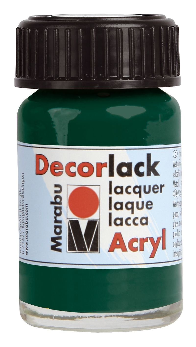 Marabu Kugelschreiber Decorlack Acryl - Tannengrün 075, 15 ml