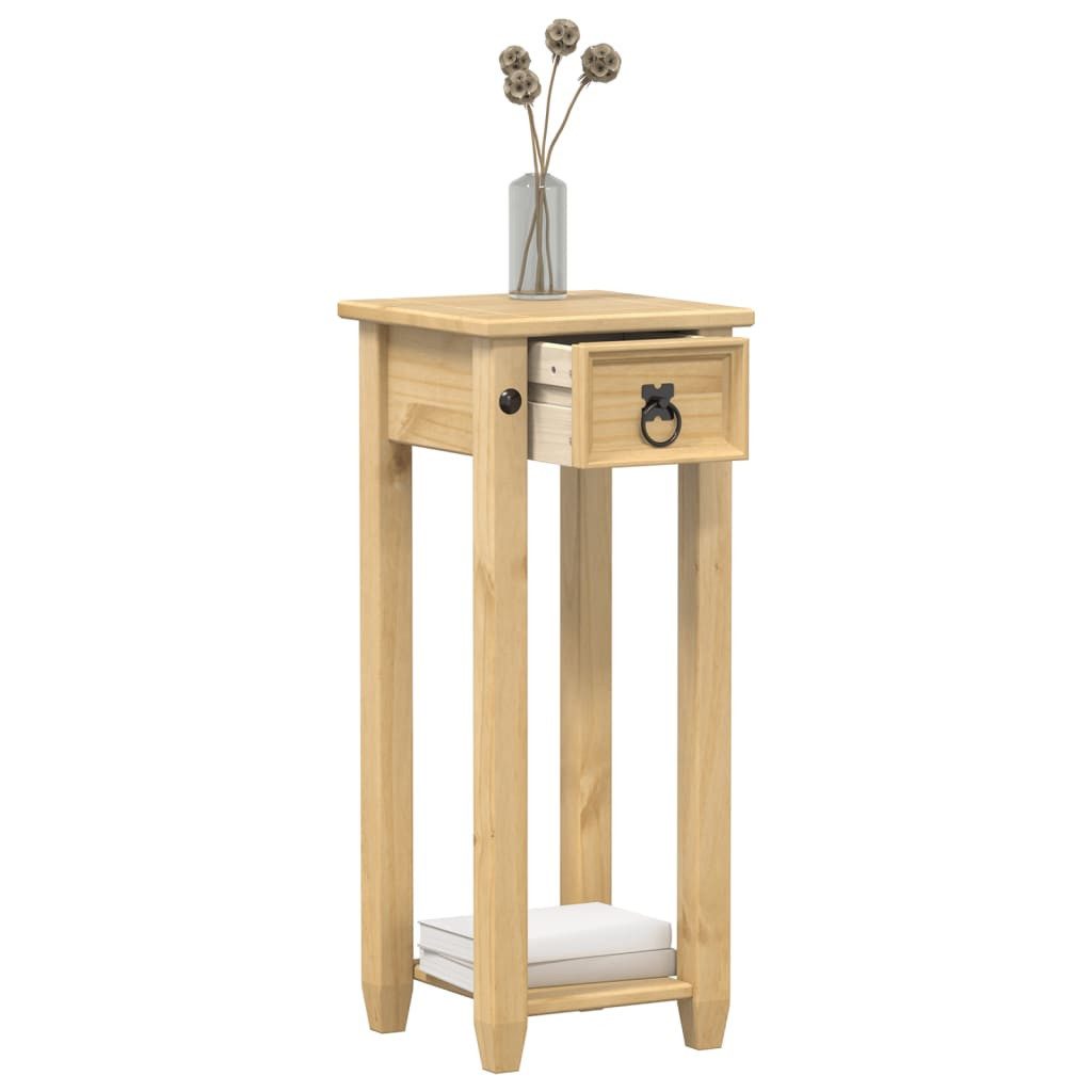 vidaXL Konsolentisch Konsolentusch Beistelltisch Corona 30x30x73 cm Massivholz Kiefer