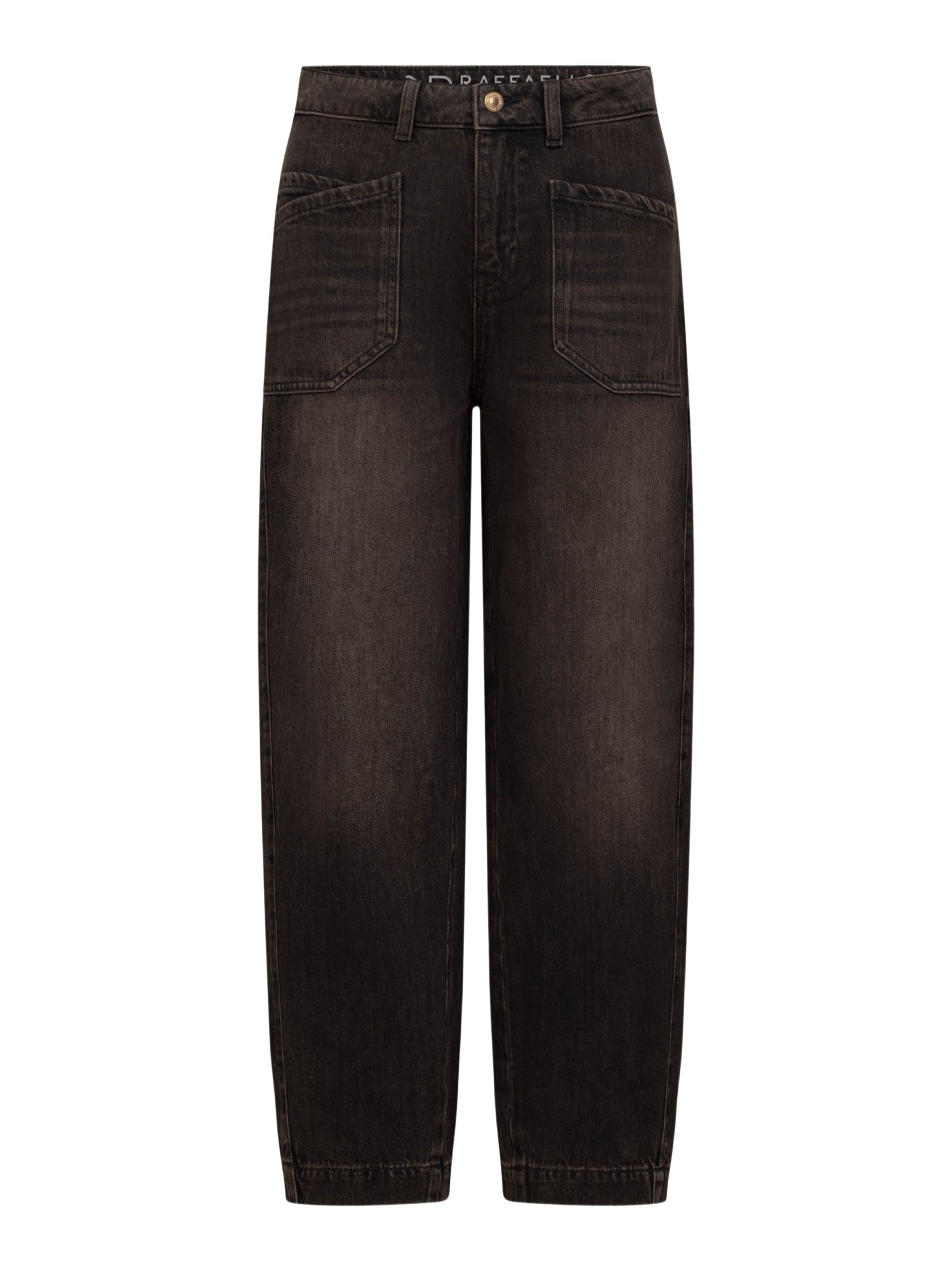 Raffaello Rossi 5-Pocket-Jeans Casual,Baumwolle,Unifarben,Barrel Fit,Hoch