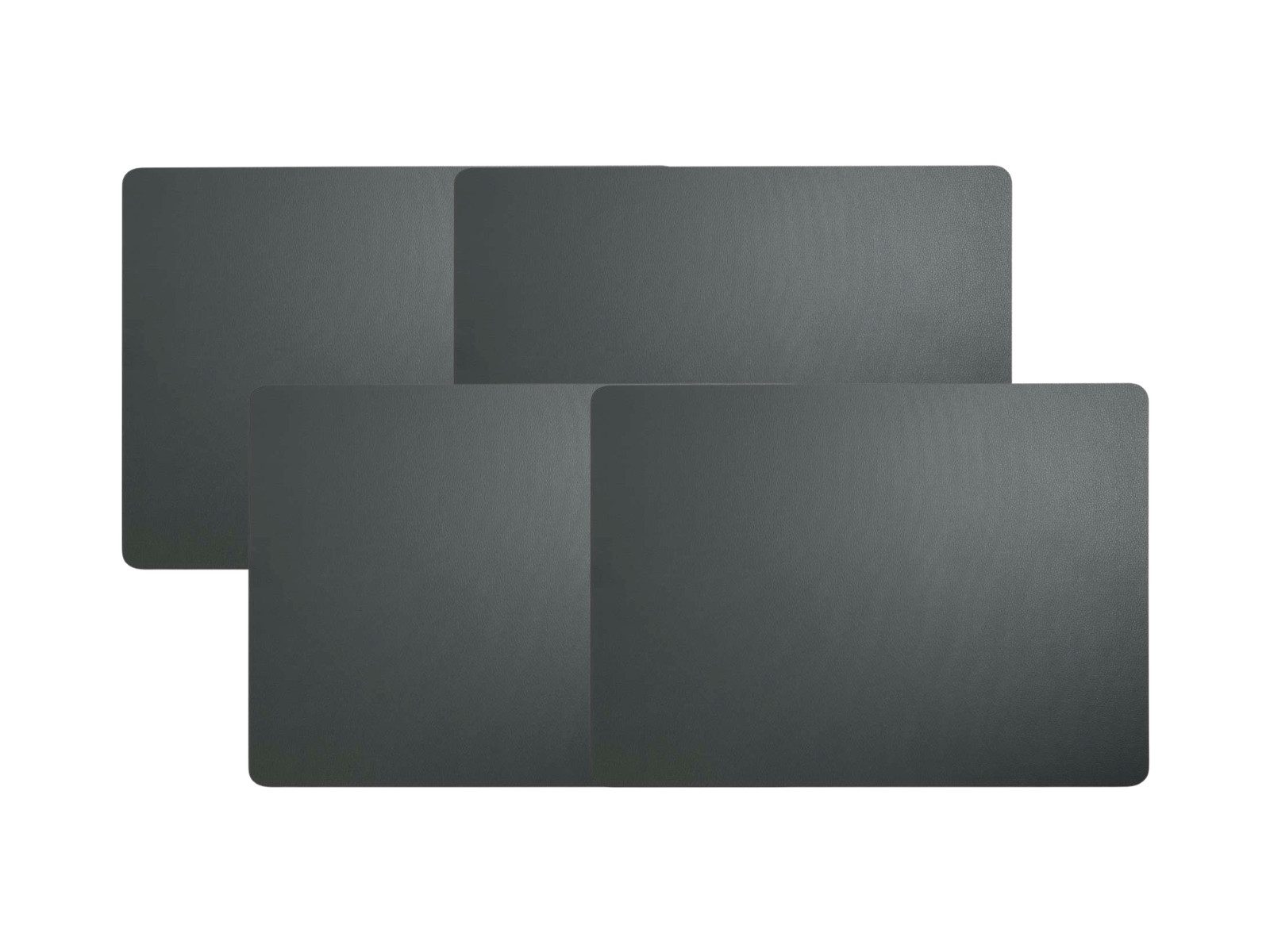 ASA SELECTION Platzset Tischset Lederoptik basalt 46x33cm Set4