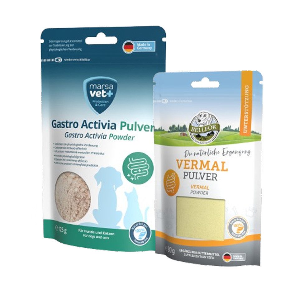 Bellfor Bellfor Sparset für Hunde mit Ergänzungsfuttermitteln – Vermal (80 g), für: Hunde