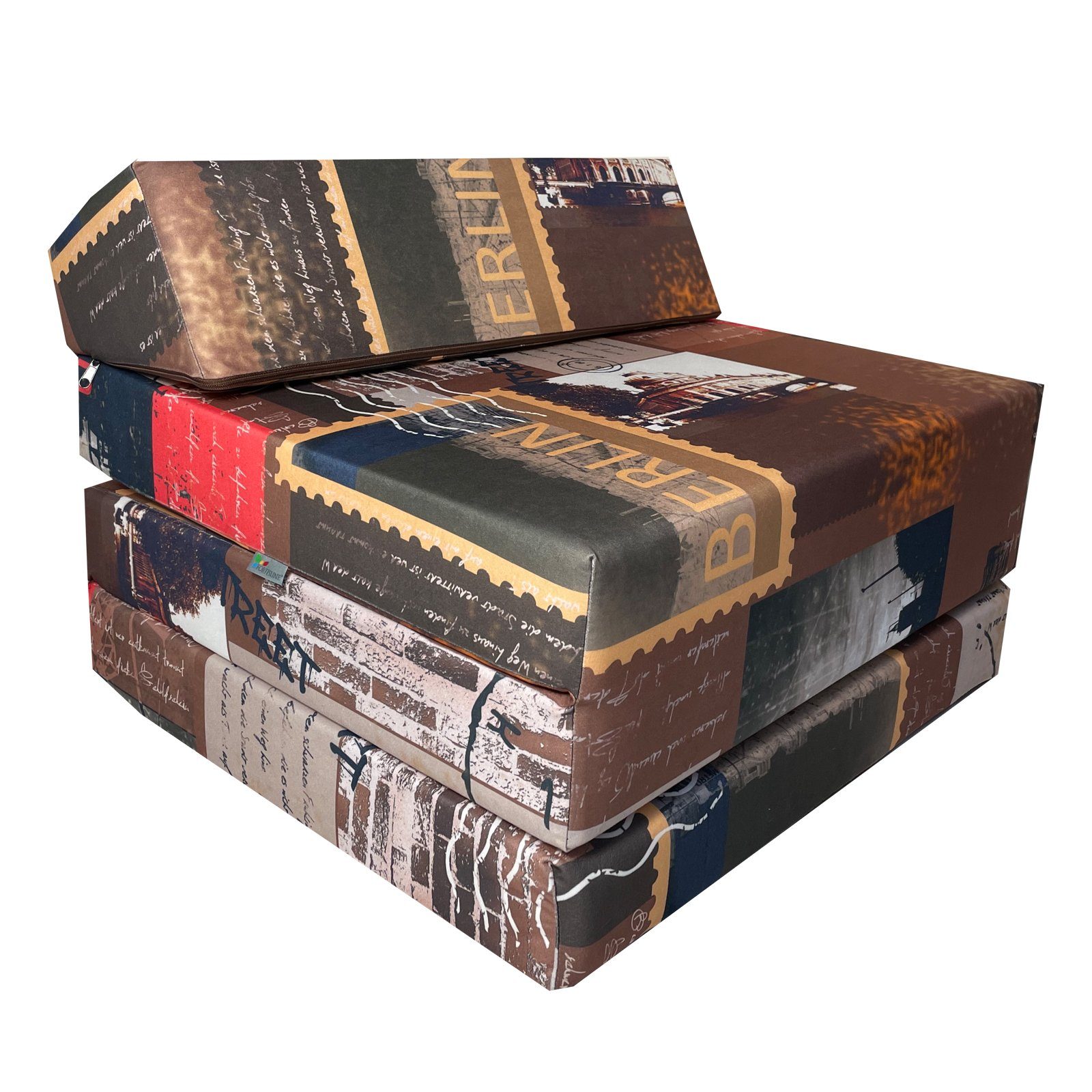 Klappmatratze Klappmatratze Gästematratze mit Kopfteil Größe 200x70x10cm, F günstig online kaufen
