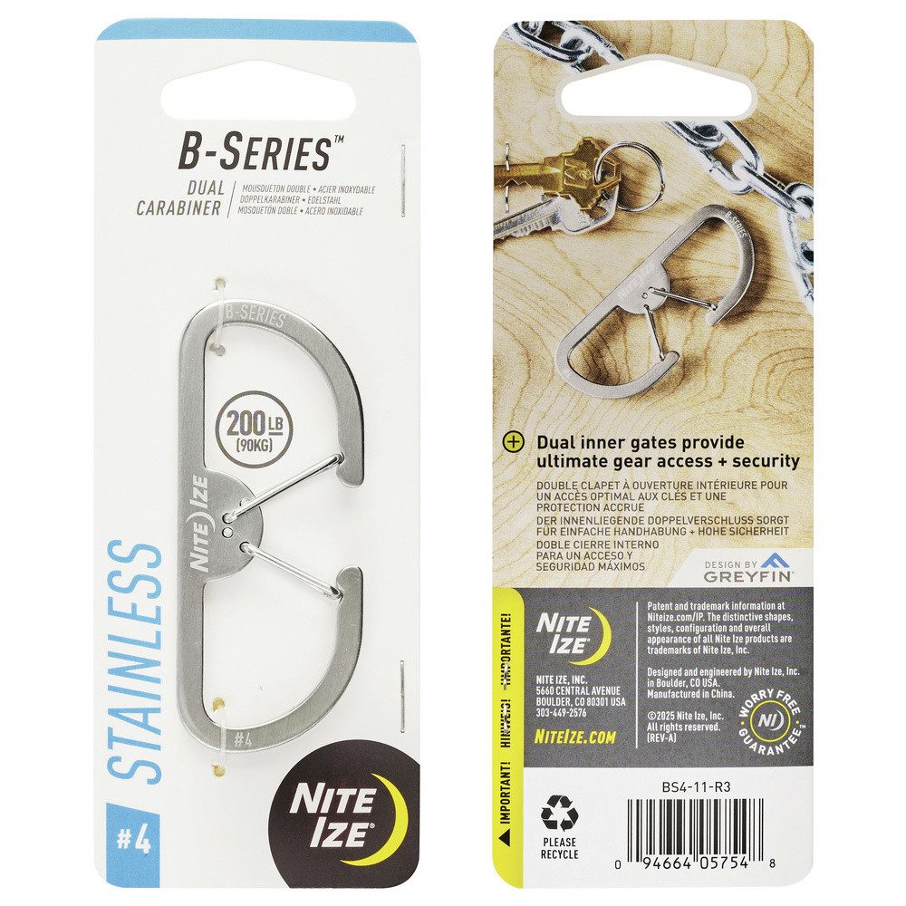 Nite Ize Tunnelzelt NITE Ize NI-BS4-11-R3 Karabiner 73 mm x 30 mm x 7 mm 1 St.