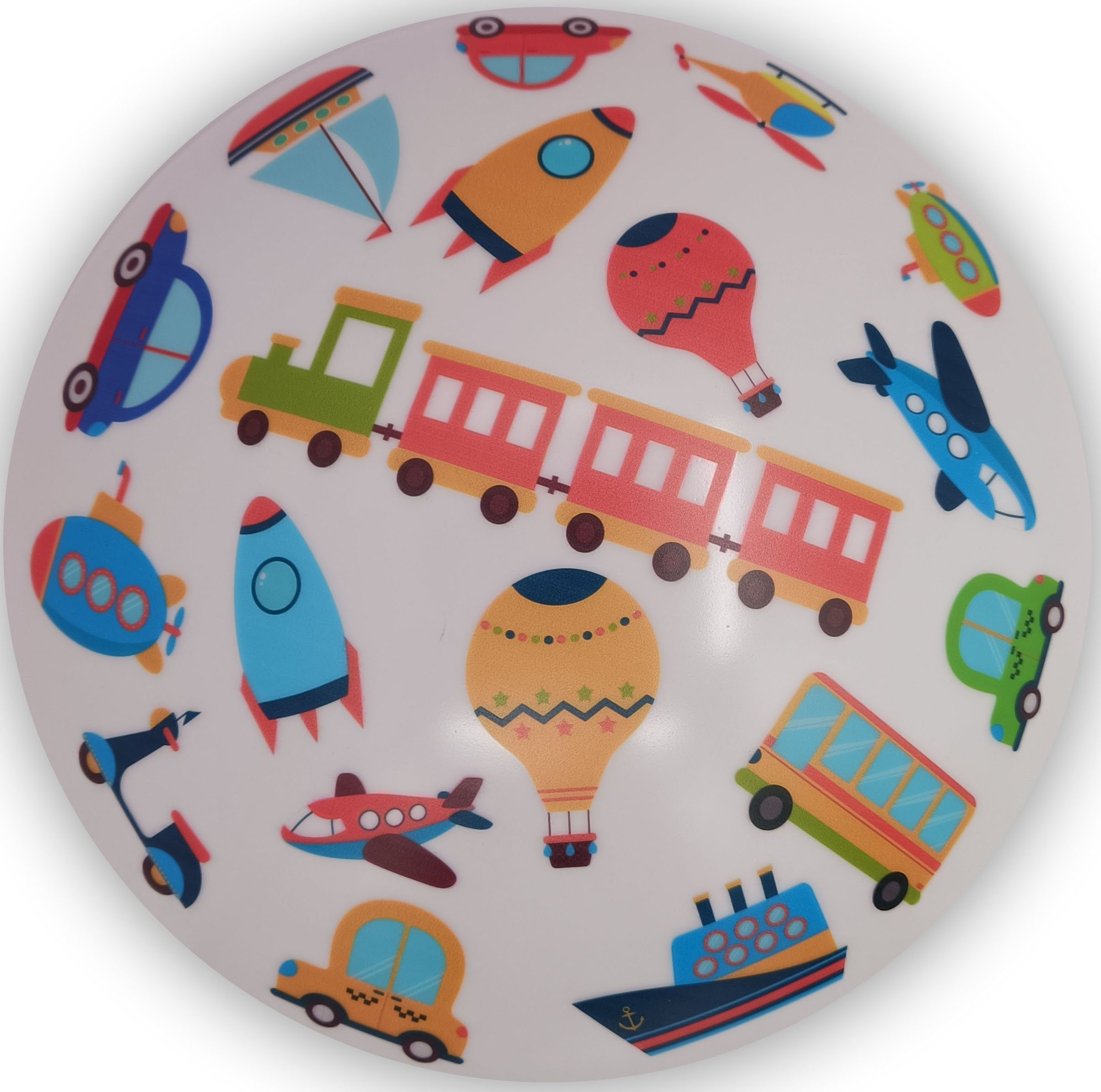 niermann Deckenleuchten Bunte Fahrzeuge, ohne Leuchtmittel, Kinderzimmer, Kinderlampe