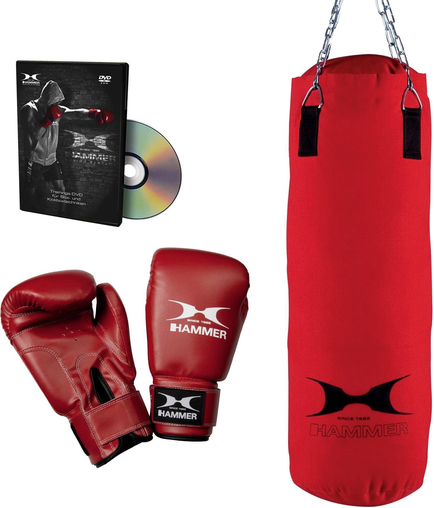 Hammer Boxsack »Fit« (Set, mit Trainings-DVD, mit Boxhandschuhen) online  kaufen | OTTO