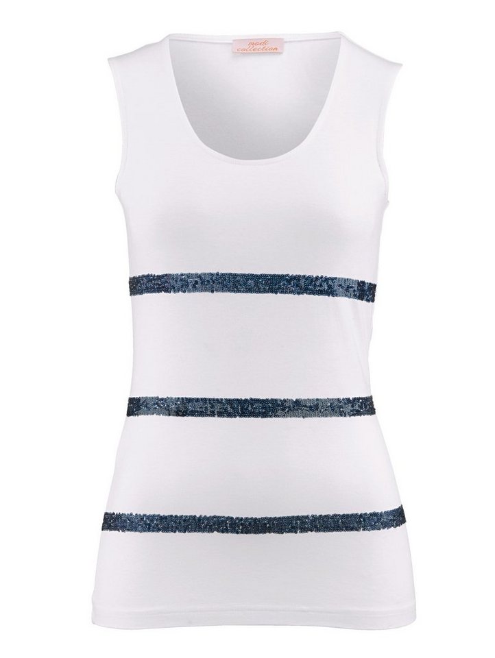 Alba Moda Strandtop mit Pailletten Alba Moda Strandtop mit Pailletten