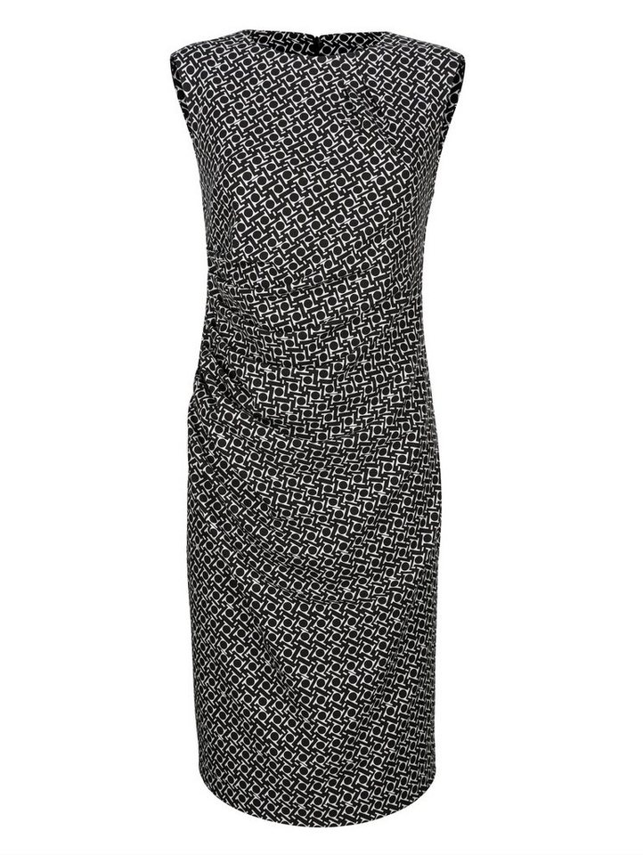 Mona Kleid mit dekorativen Zierfalten in schwarz