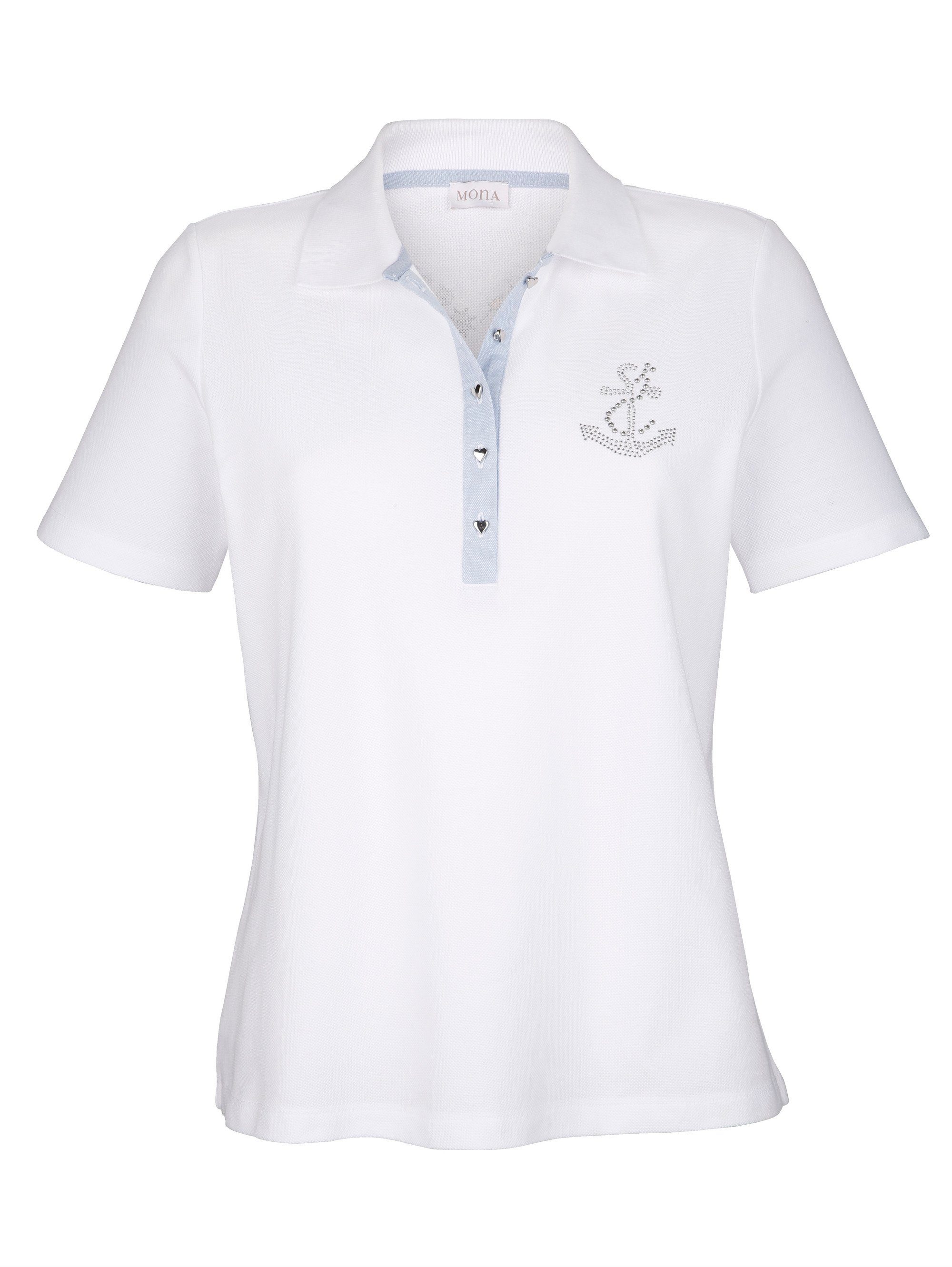 Mona Reiner Online Kaufen Poloshirt Aus Baumwolle TK1cFJl