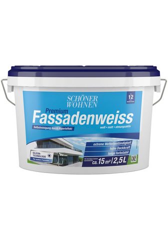 Красивый WOHNEN FARBE Fassadenweiss &r...