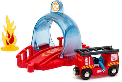 BRIO® Spielzeug-Eisenbahn BRIO® WORLD, Smart Tech Sound Feuerwehreinsatz, FSC® - schützt Wald - weltweit