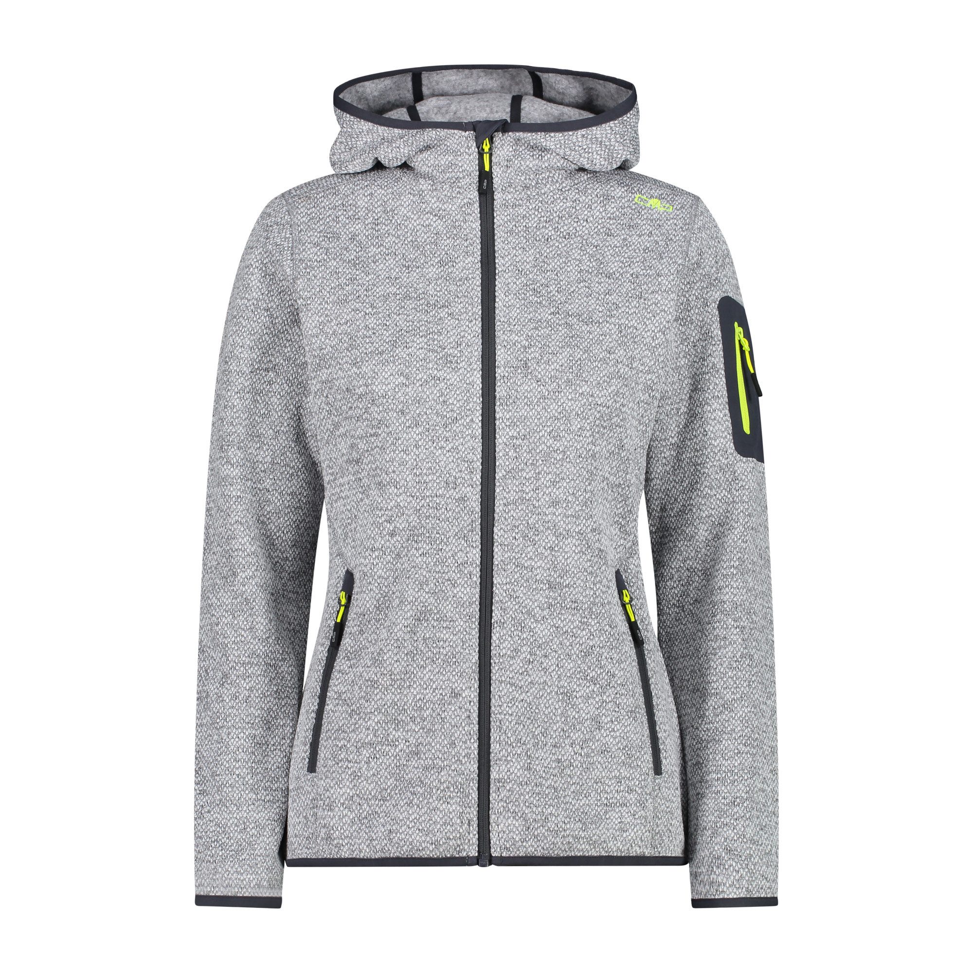CMP Fleecejacke CMP Damen Jacke Knitted Melange Hoody 3H19826 günstig online kaufen