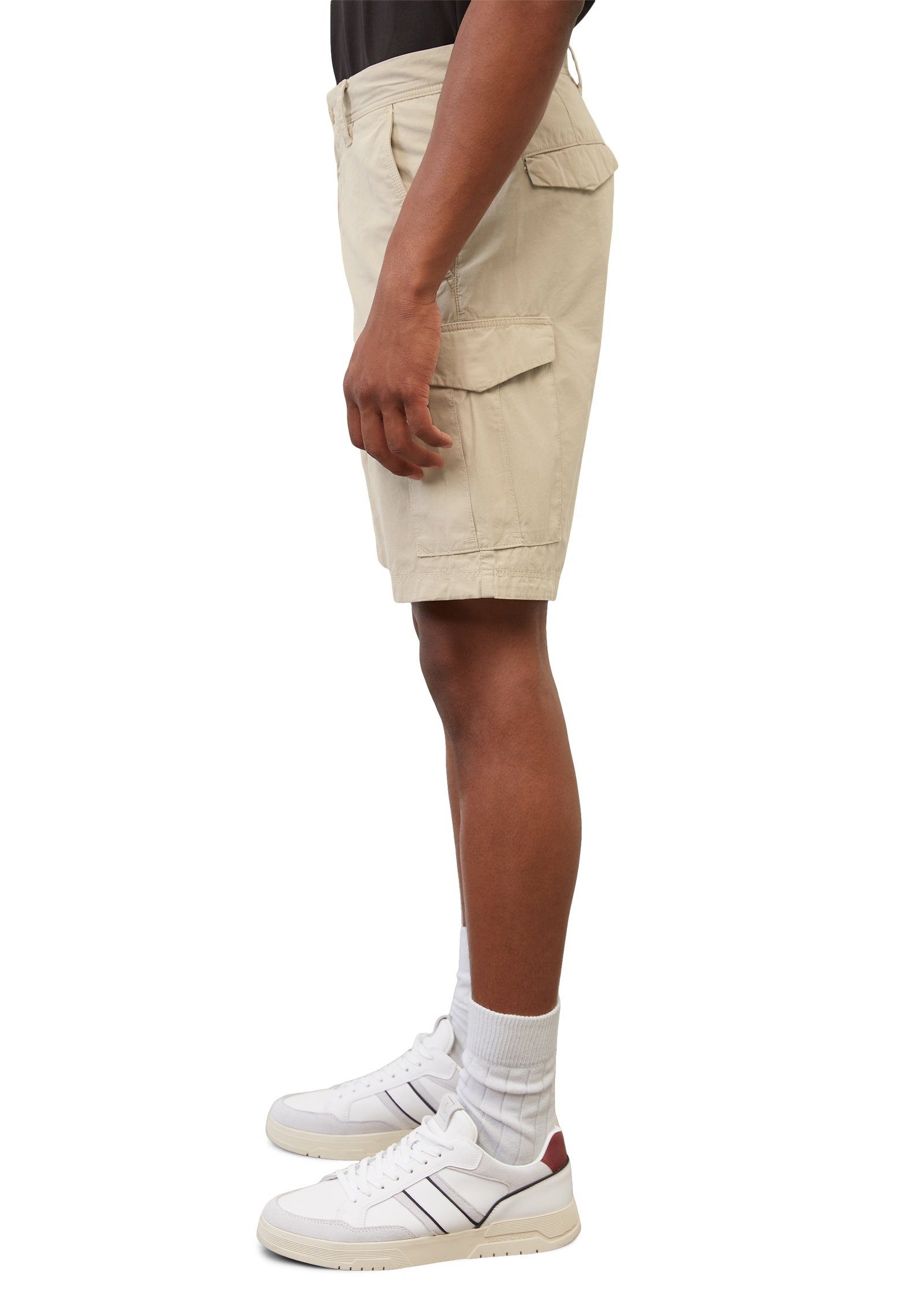 Marc O'Polo Shorts aus Baumwoll-Popeline beige