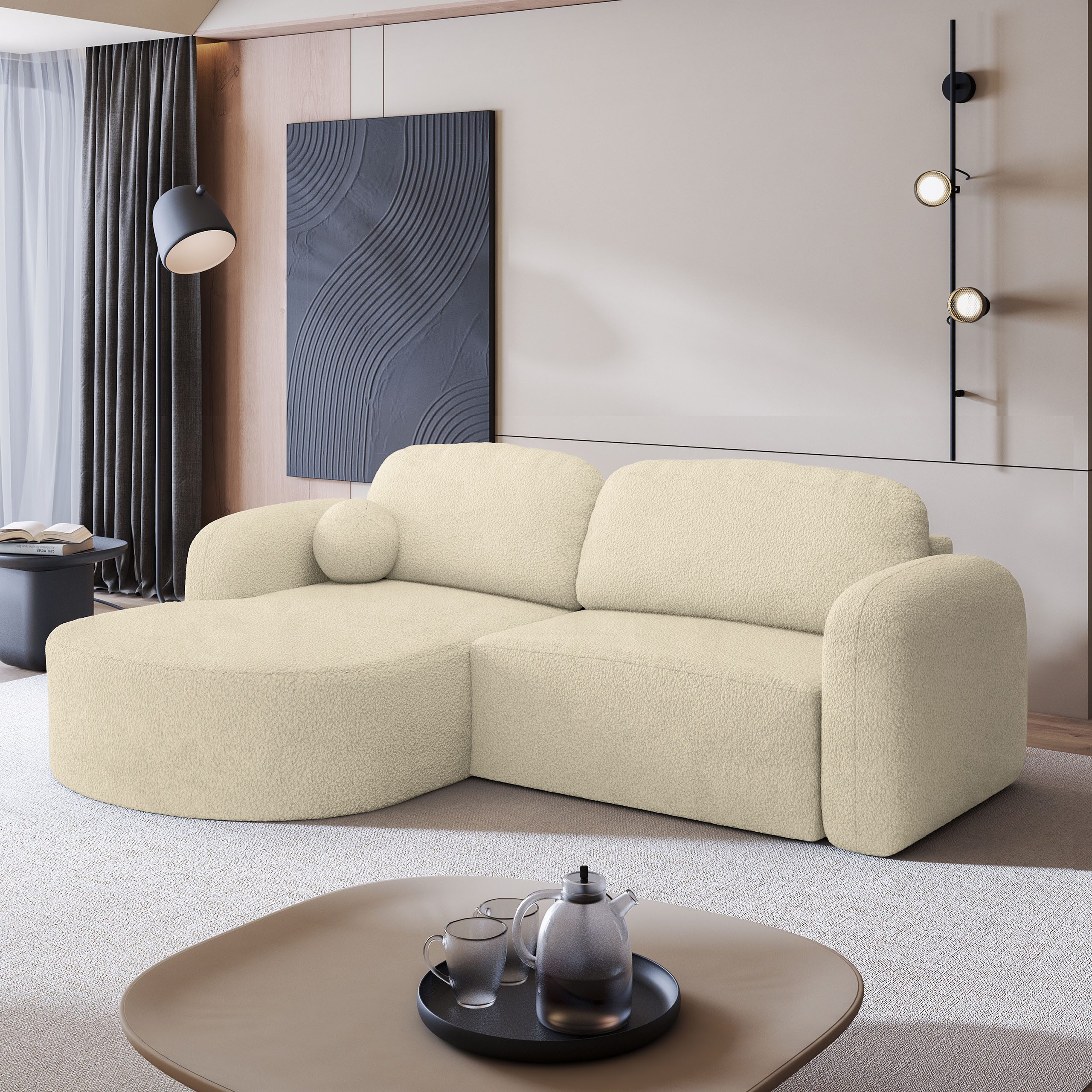 Masseno Ecksofa AMILIA mit Schlaffunktion L-Form, günstig online kaufen