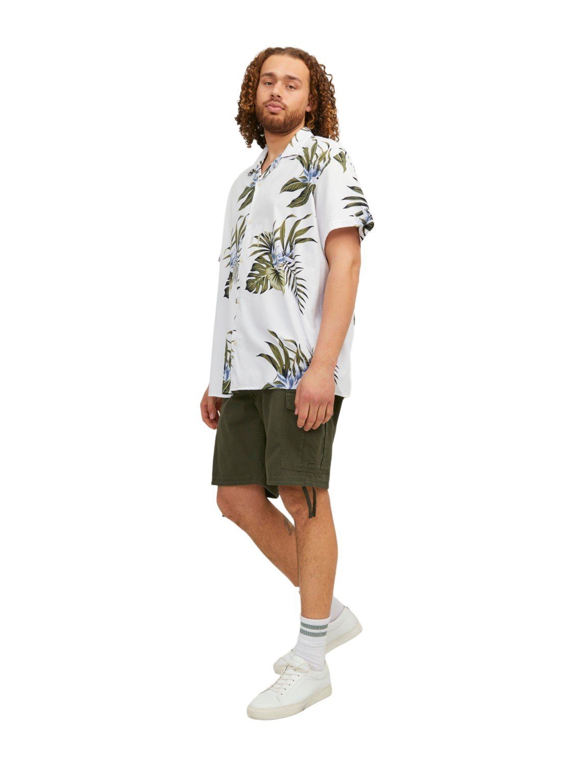 Jack & Jones Plus Jack & Jones Shorts JPSTMARLEY JJCARGO aus Baumwolle Forest Night 12237562