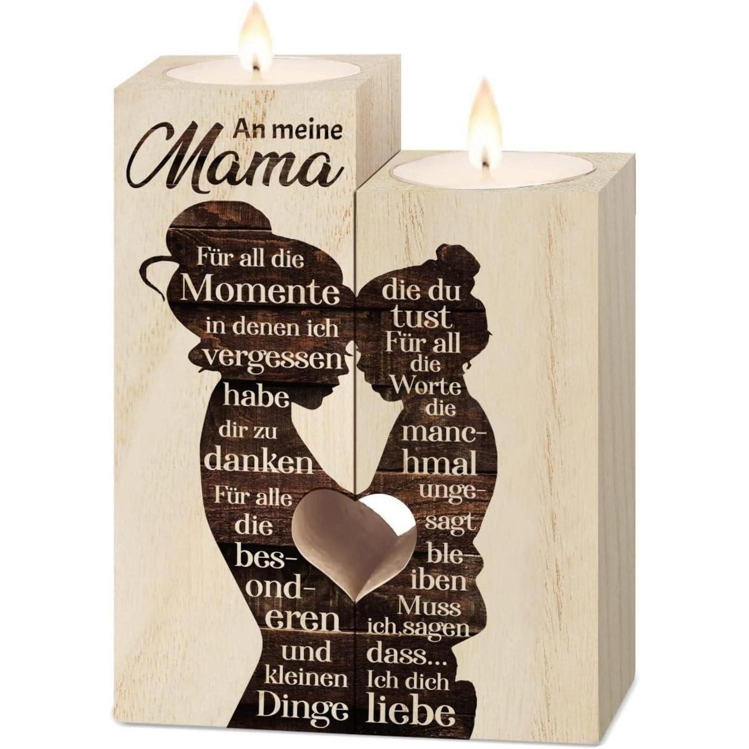 Vetbuosa Kerzenständer Mutter Tochter Geschenk Kerzenständer Geburtstagsgeschenk Mama von