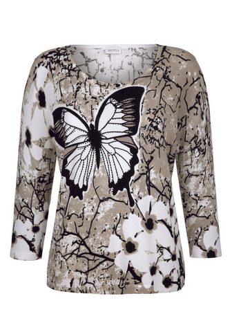 MONA Пуловер с platziertem Schmetterlingsdr...