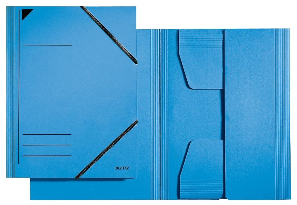 LEITZ Organisationsmappe LEITZ Eckspannermappe, DIN A4, Karton 320 g/qm, blau
