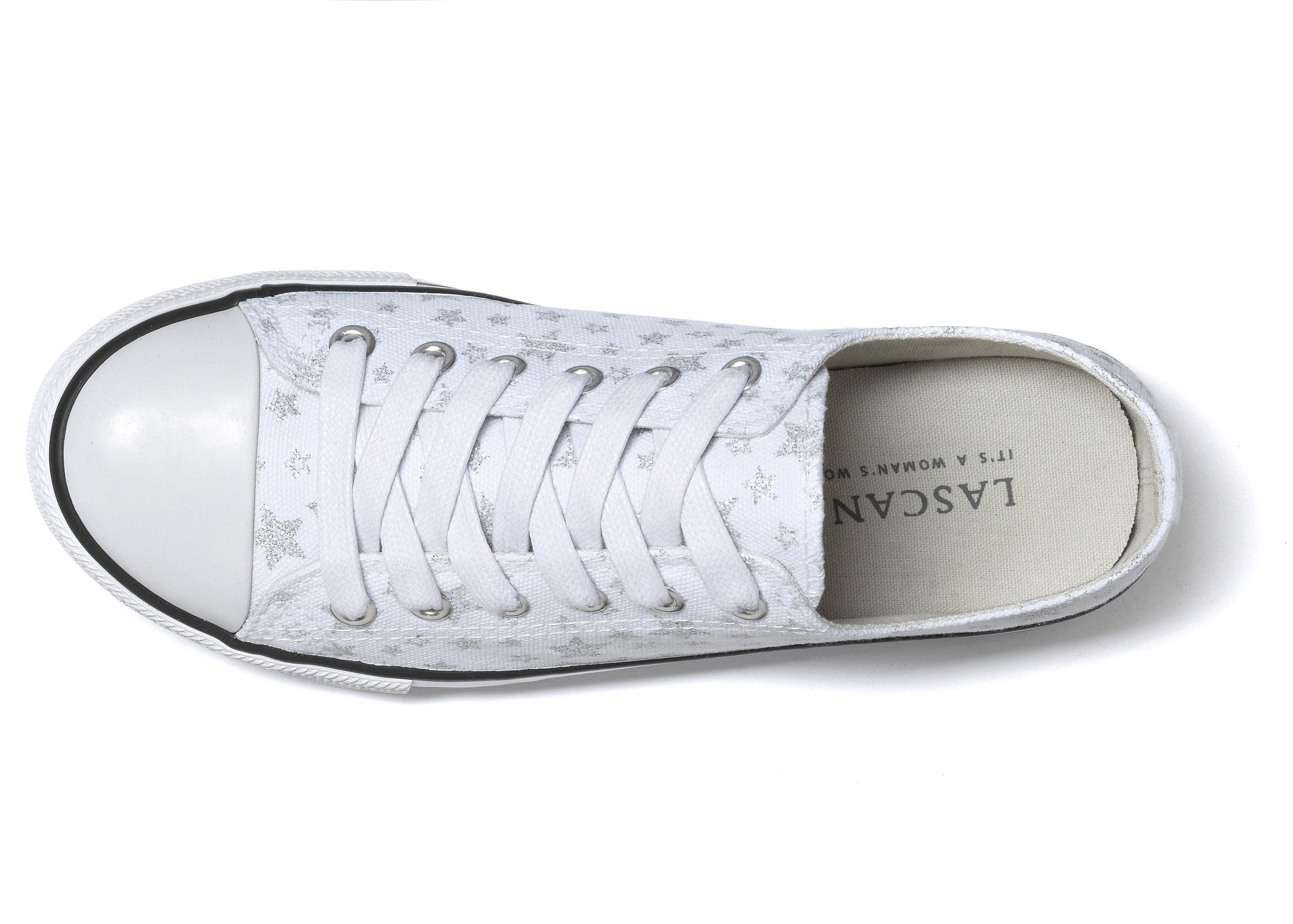 Schuhe Sneaker LASCANA Sneaker aus Textil mit Sternenprint