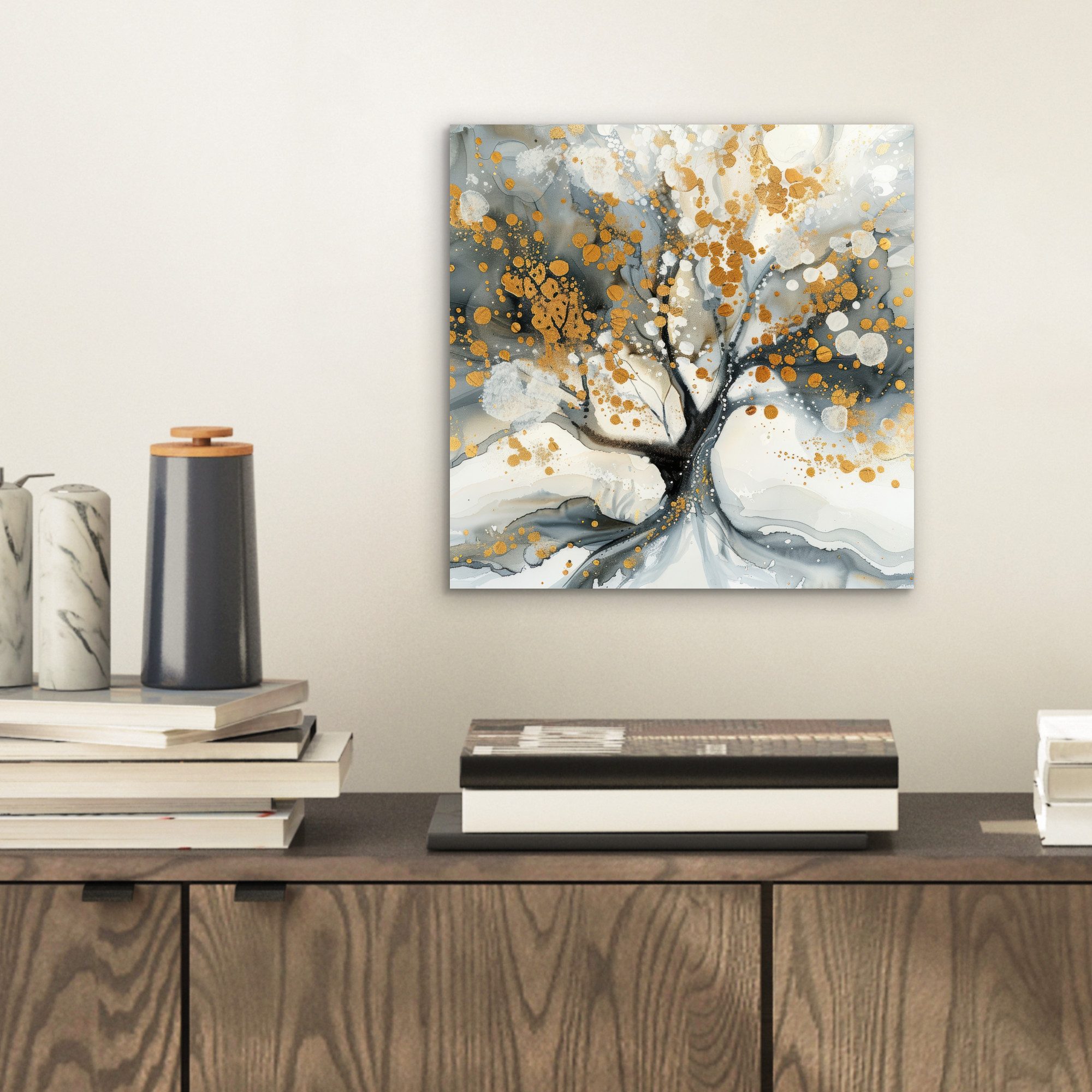 MuchoWow Metallbild Baum - Modern - günstig online kaufen