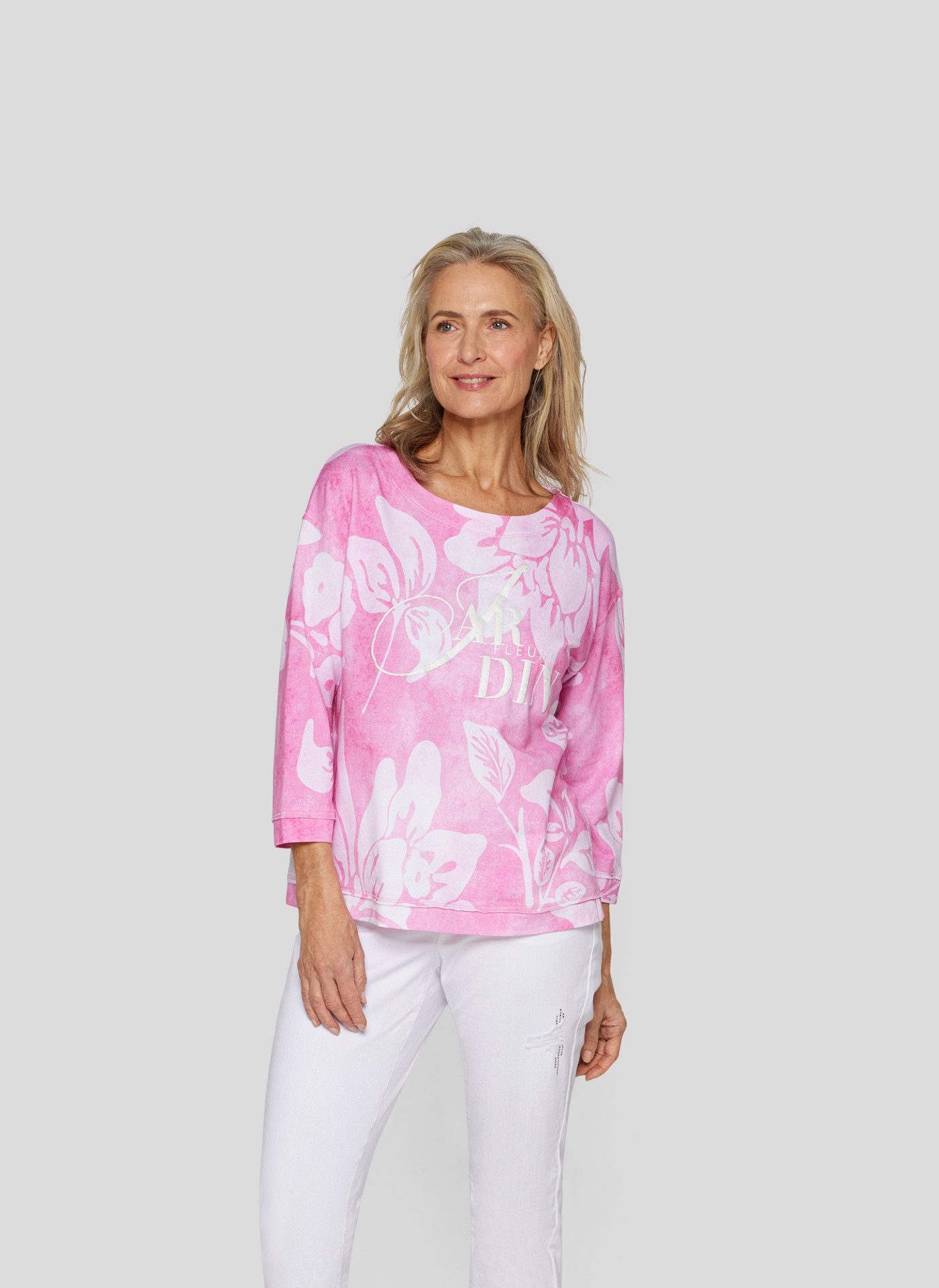 Rabe 3/4-Arm-Shirt mit floralen Muster und günstig online kaufen