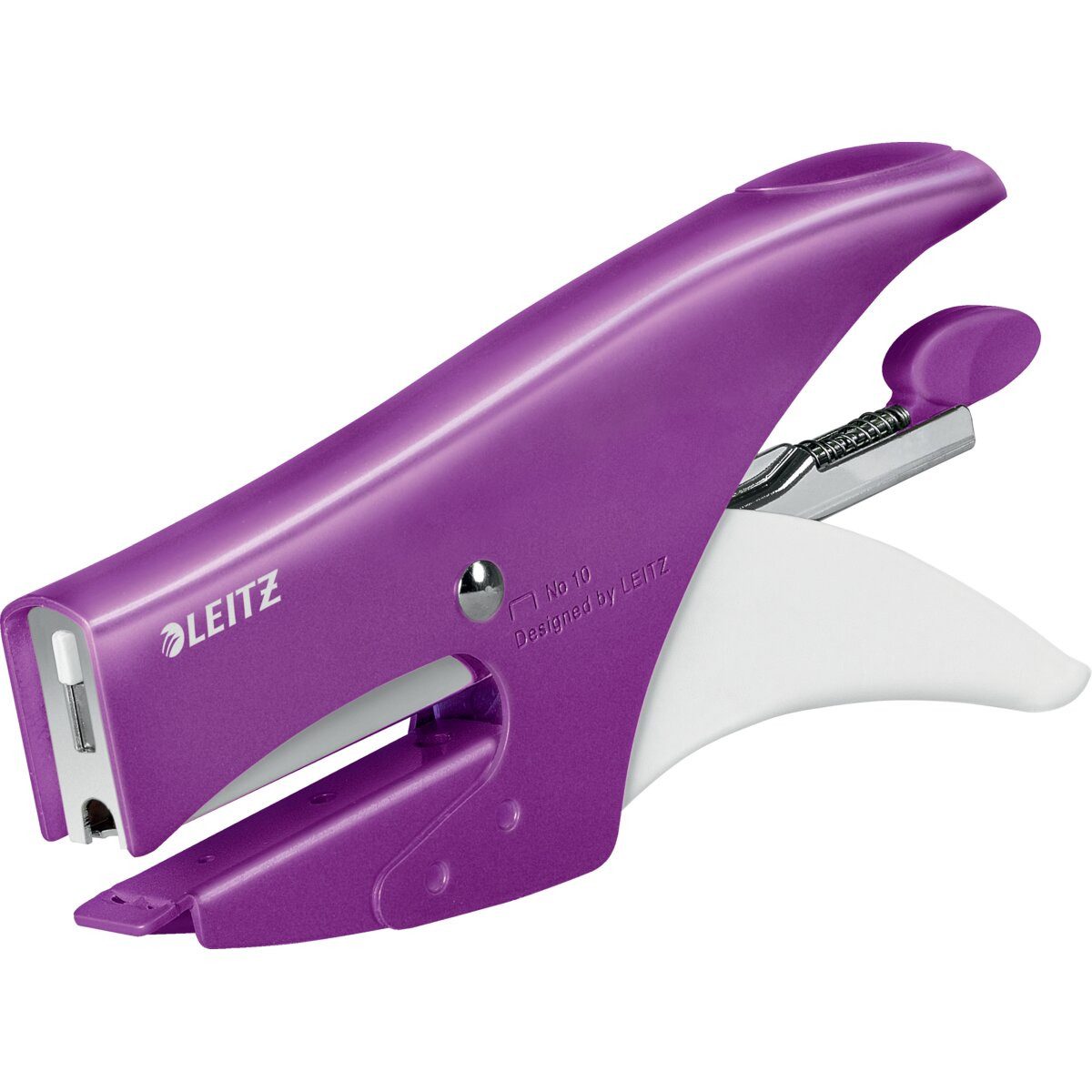 LEITZ Heftgerät Heftzange WOW No.10 bis 15 Blatt violett (5 Stück)