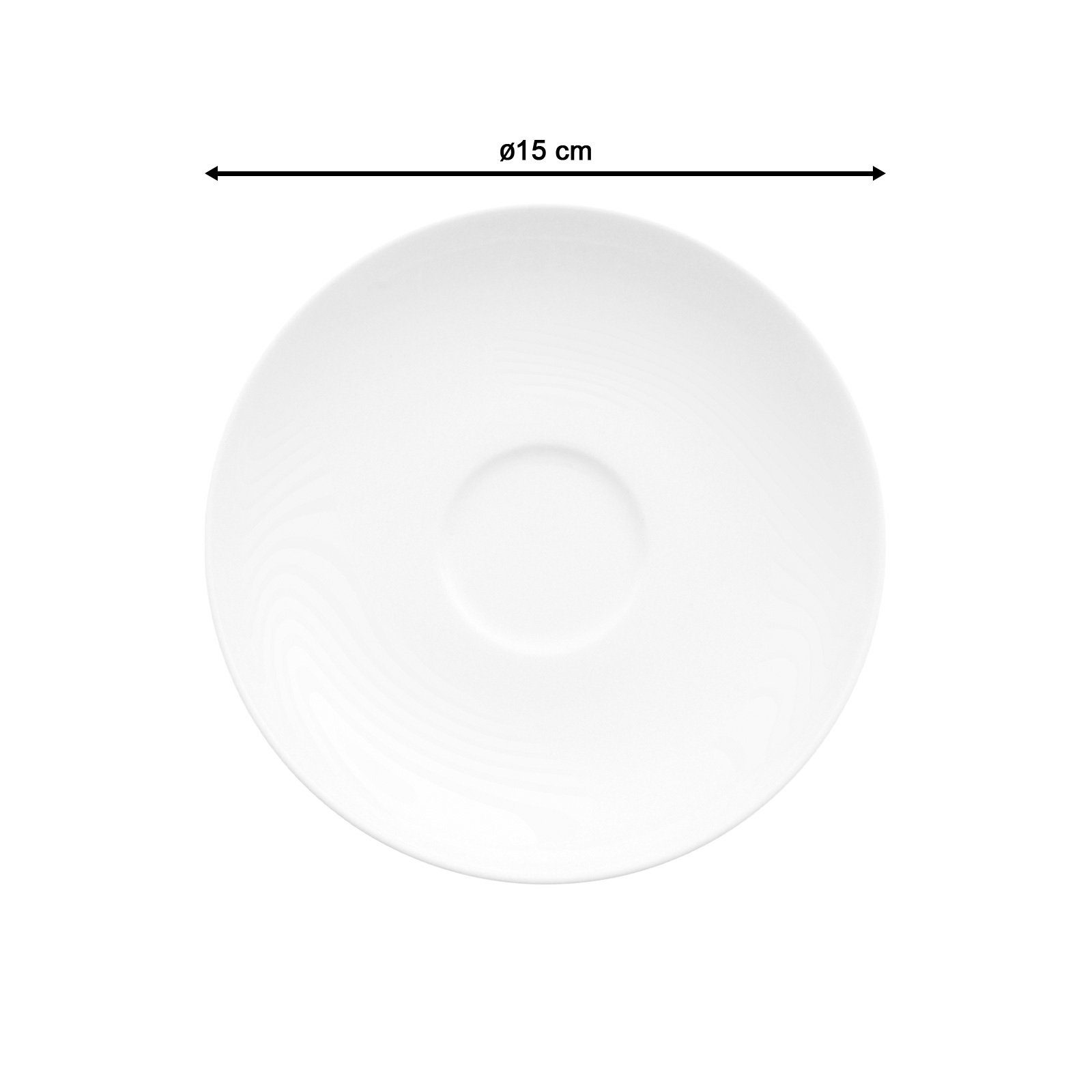 Villeroy & Boch Untertasse Royal Kaffee/Teeuntertasse ø 15.0 cm 6er Set, (6 St)