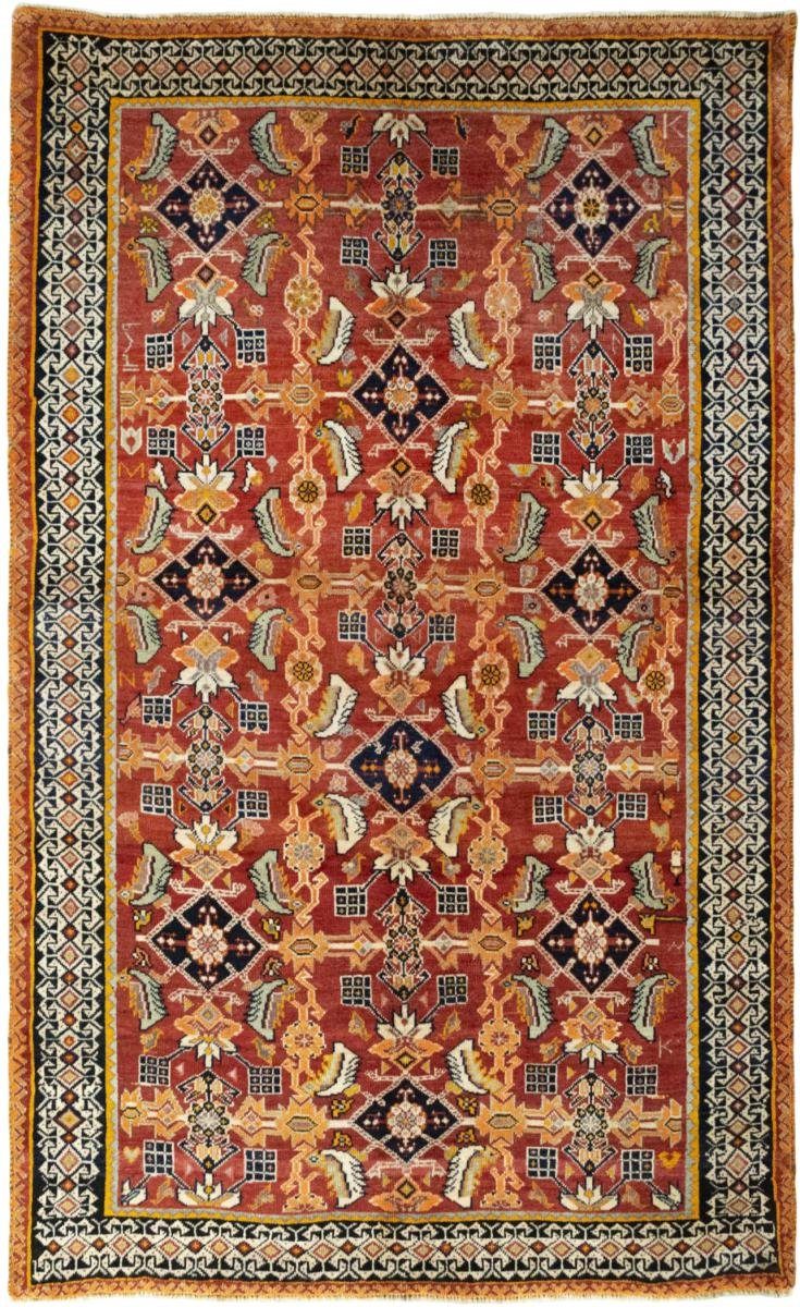 / Shiraz Trading, Höhe: 10 mm Orientteppich Nain rechteckig, 148x243 Handgeknüpfter Perserteppich, Orientteppich