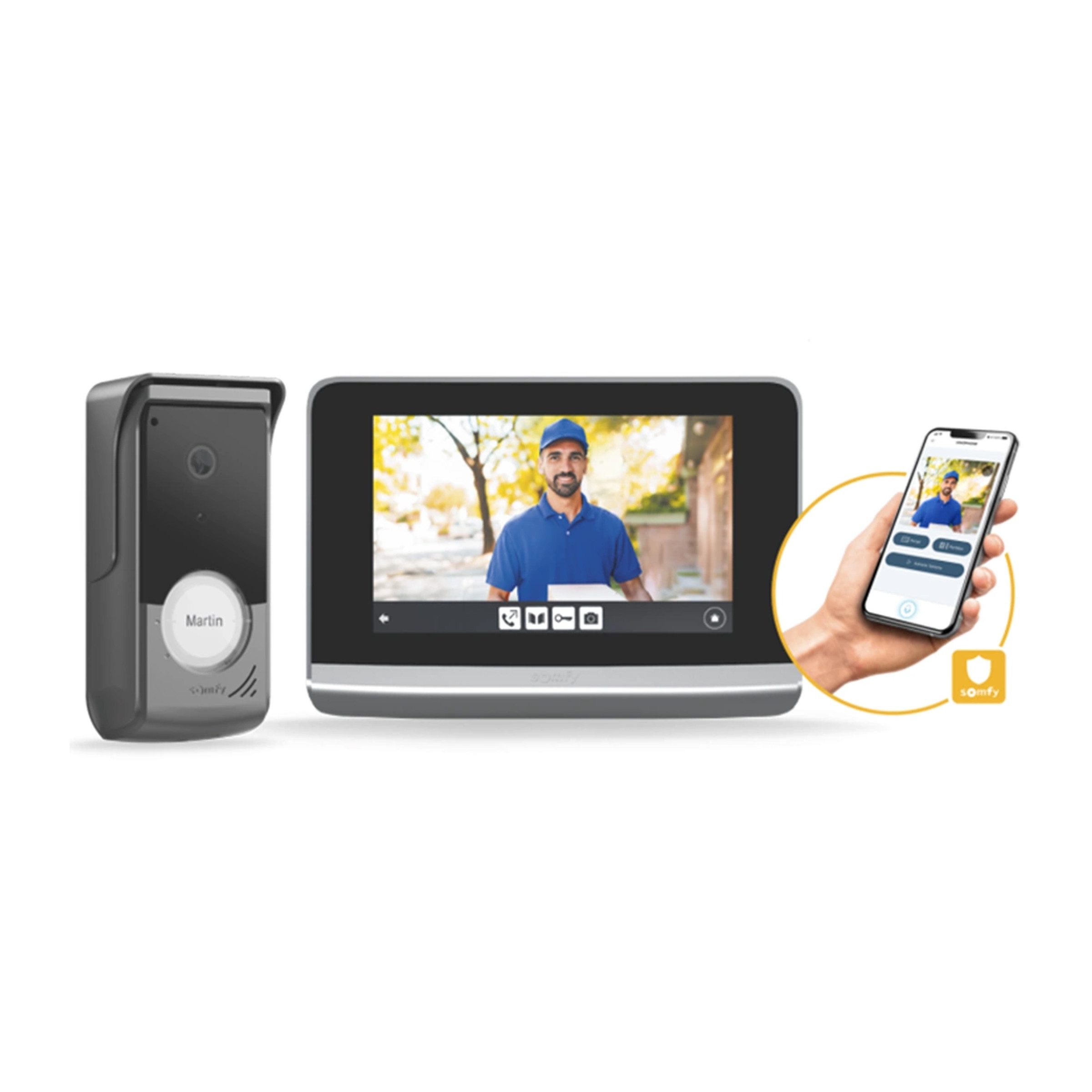 Somfy Überwachungskamera Somfy Video-Gegensprechanlage V500 Connect RTS 1871265 (1-tlg)