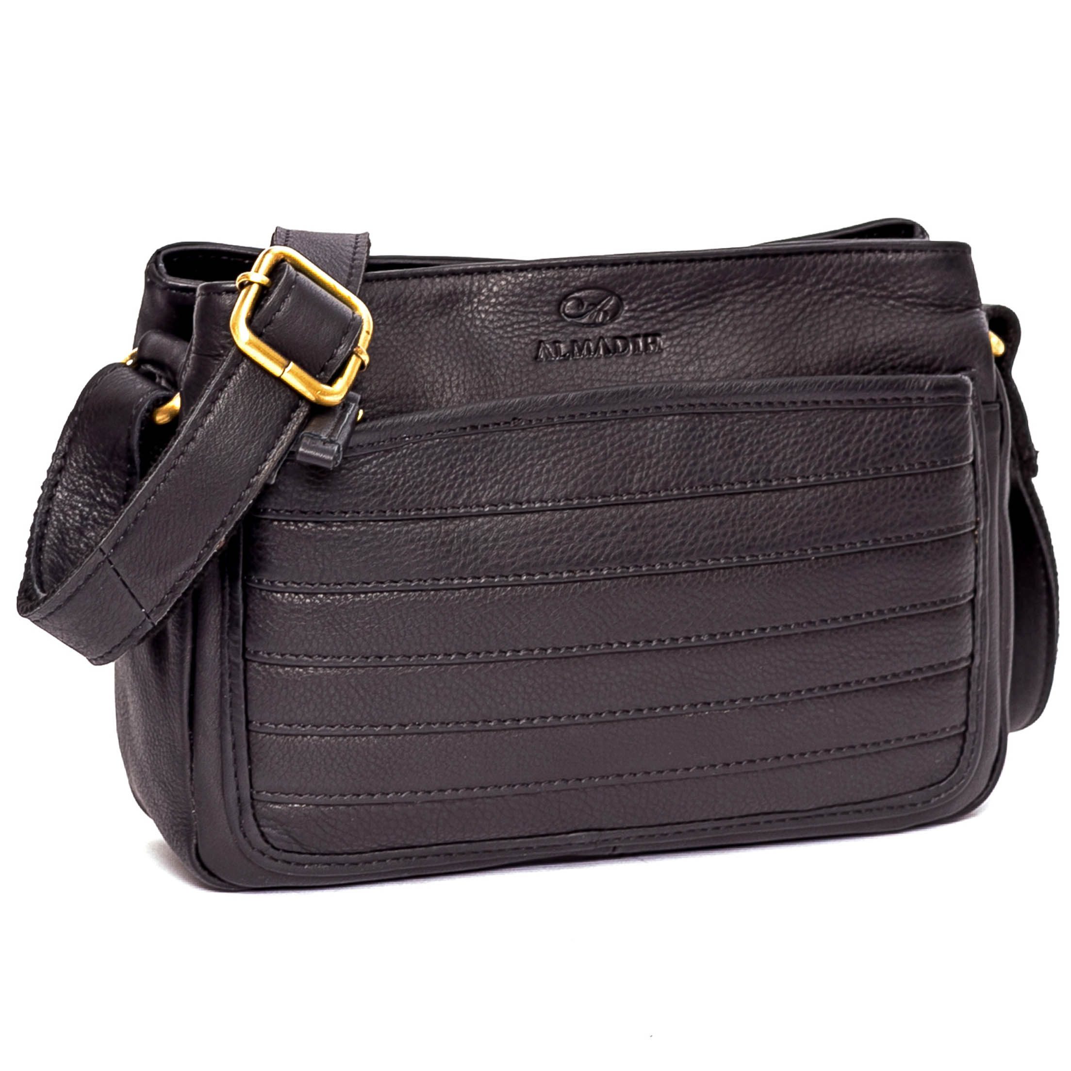 Umhängetasche Leder Damentasche AYA Ledertasche Clutch Schultertasche .