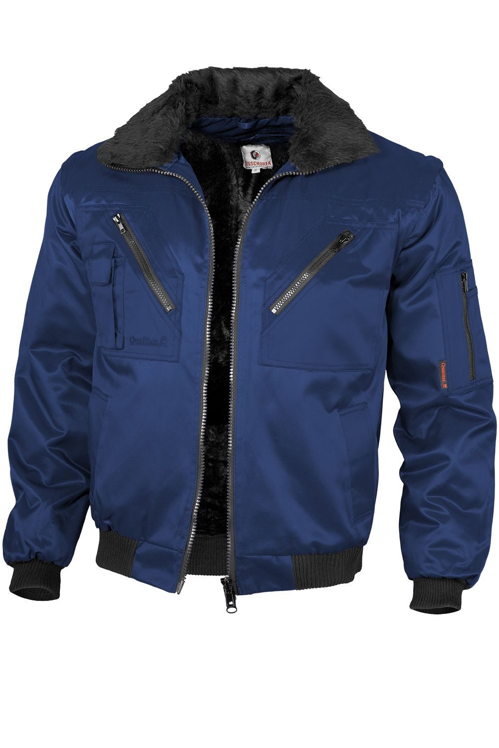 Qualitex Workwear Pilotenjacke klassische 4-in-1 Arbeitsjacke günstig online kaufen