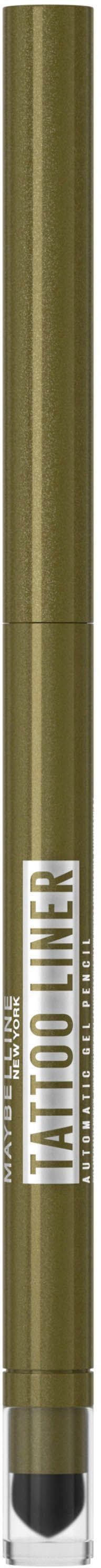 MAYBELLINE NEW YORK Eyeliner TATTOO LINER AUTOMATIC GEL PENCIL, mit Gel-zu Puder-Formel